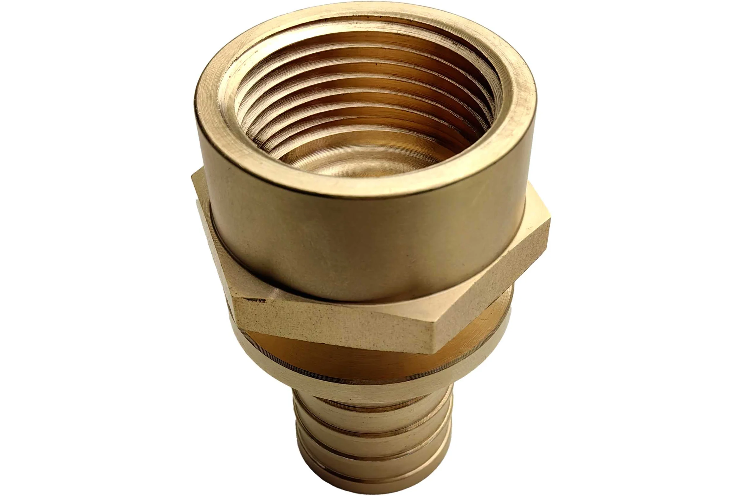 Муфта для PE-X/PE-RT труб РОС аксиальная латунь Дн 32х1 ВР  (130-1612) R0345086