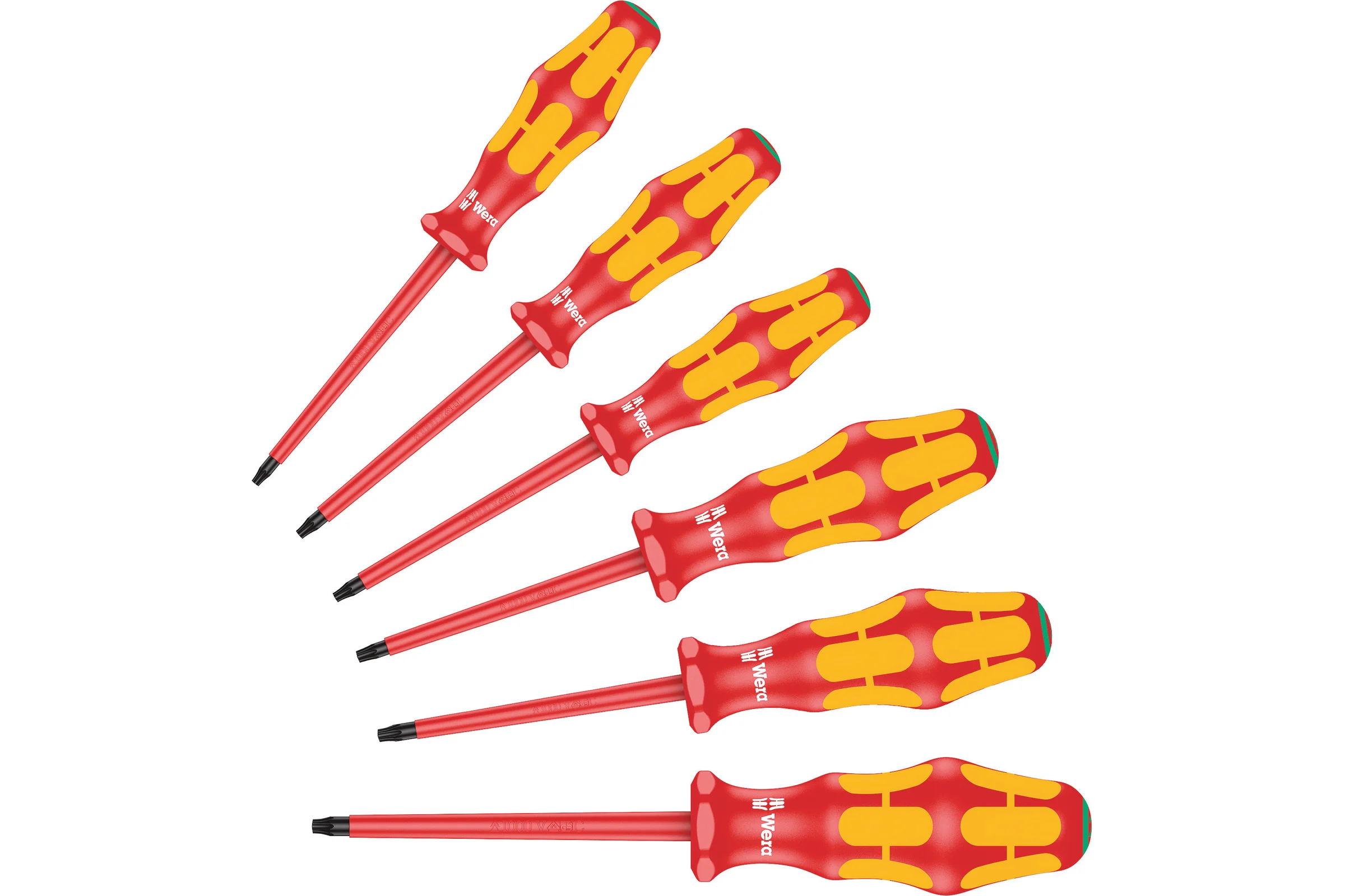 Набор отвёрток диэлектрических WERA TORX VDE 167 i/6 6 пр., TX 8-9-10-15-20-25 WE-133356