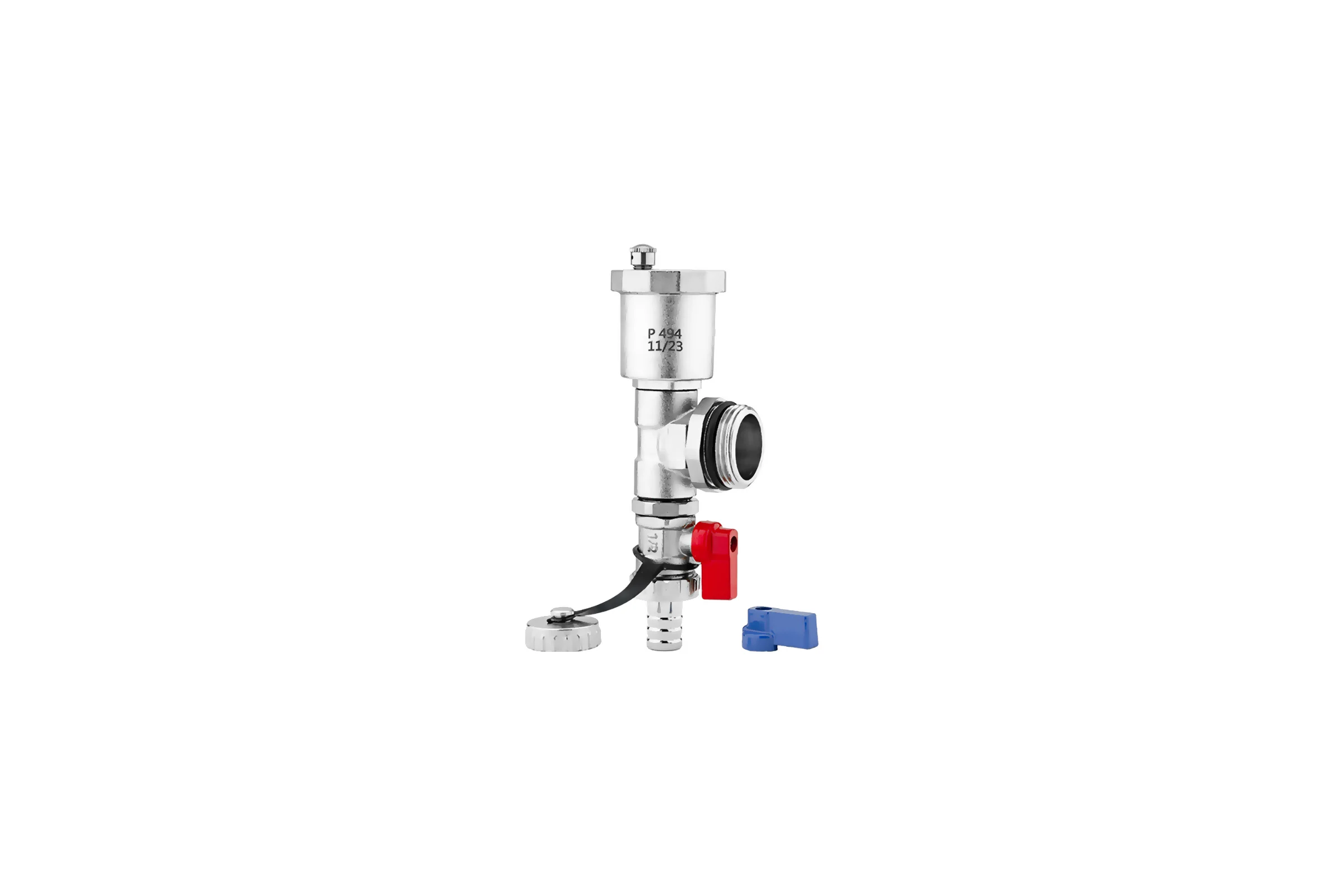 Тройник коллекторный с воздухоотводчиком и дренажным краном PROFACTOR 3/4 PF MB 813RB