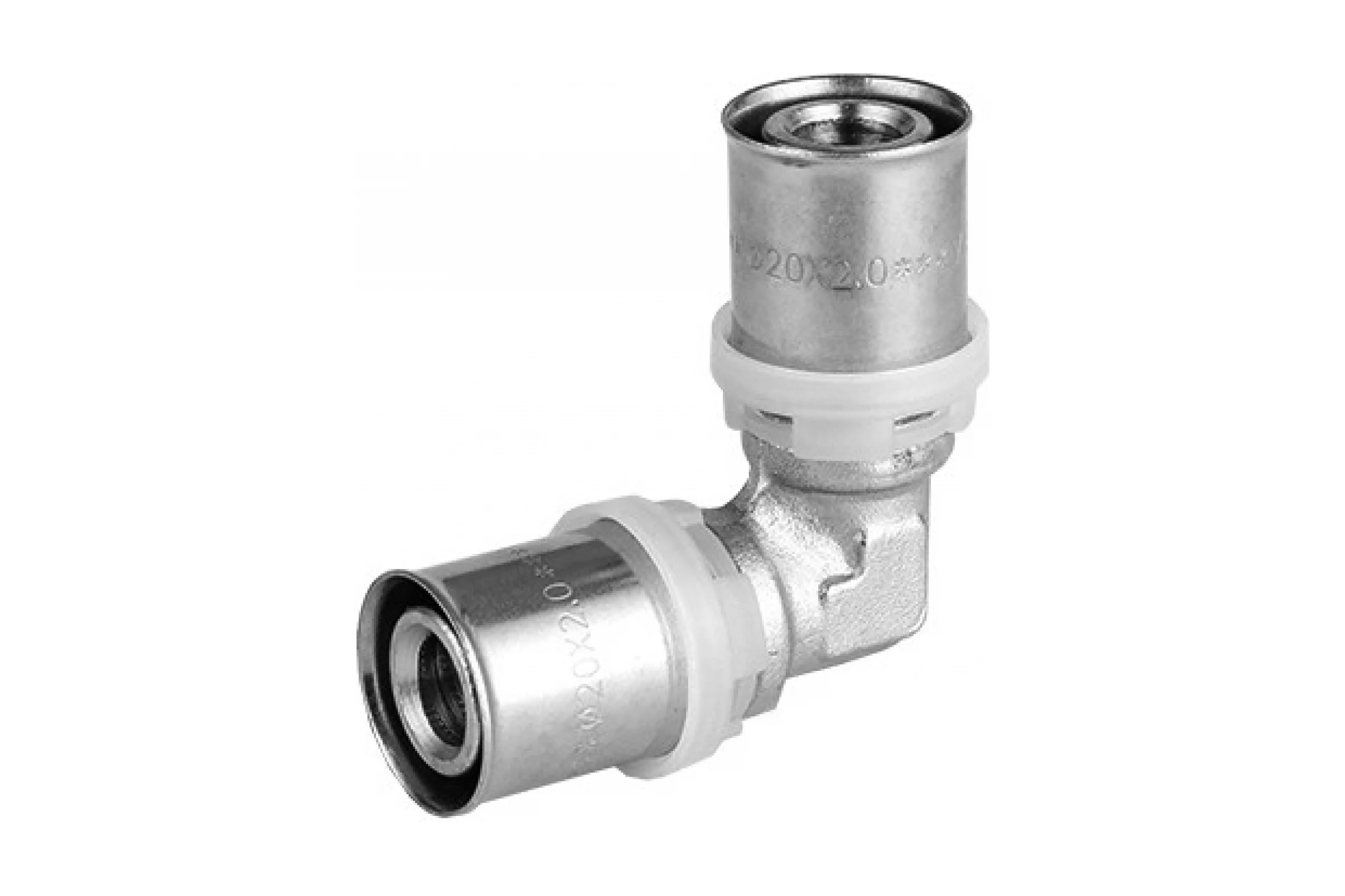 Уголок ViEiR 90 26x26 пресс латунный для металлопластиковых труб VRKL2626 (V)