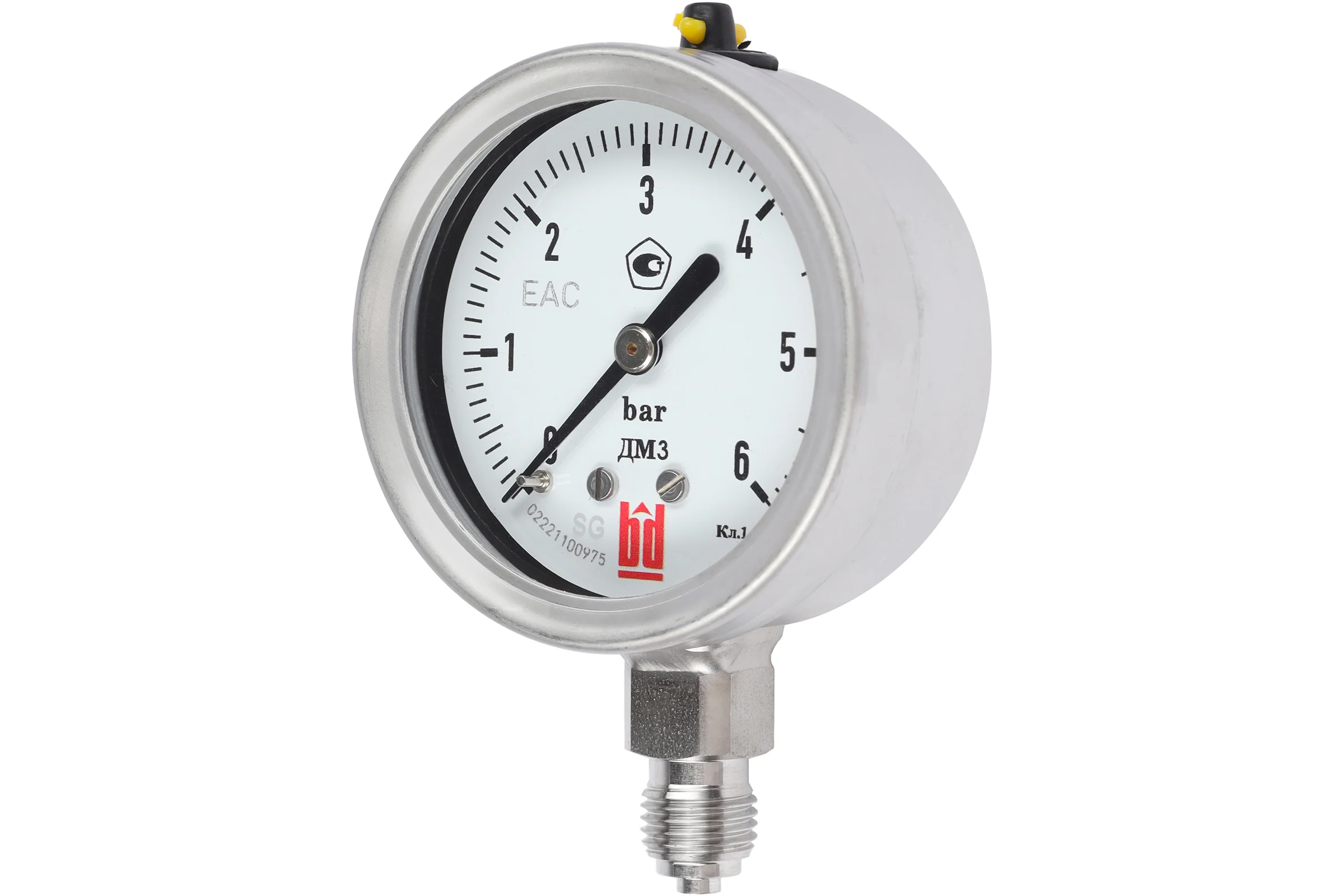 Манометр BD ДМ 3 063 Р (0-1,6) бар, класс 1,5, 1/4NPT DIN CASE 133121262525
