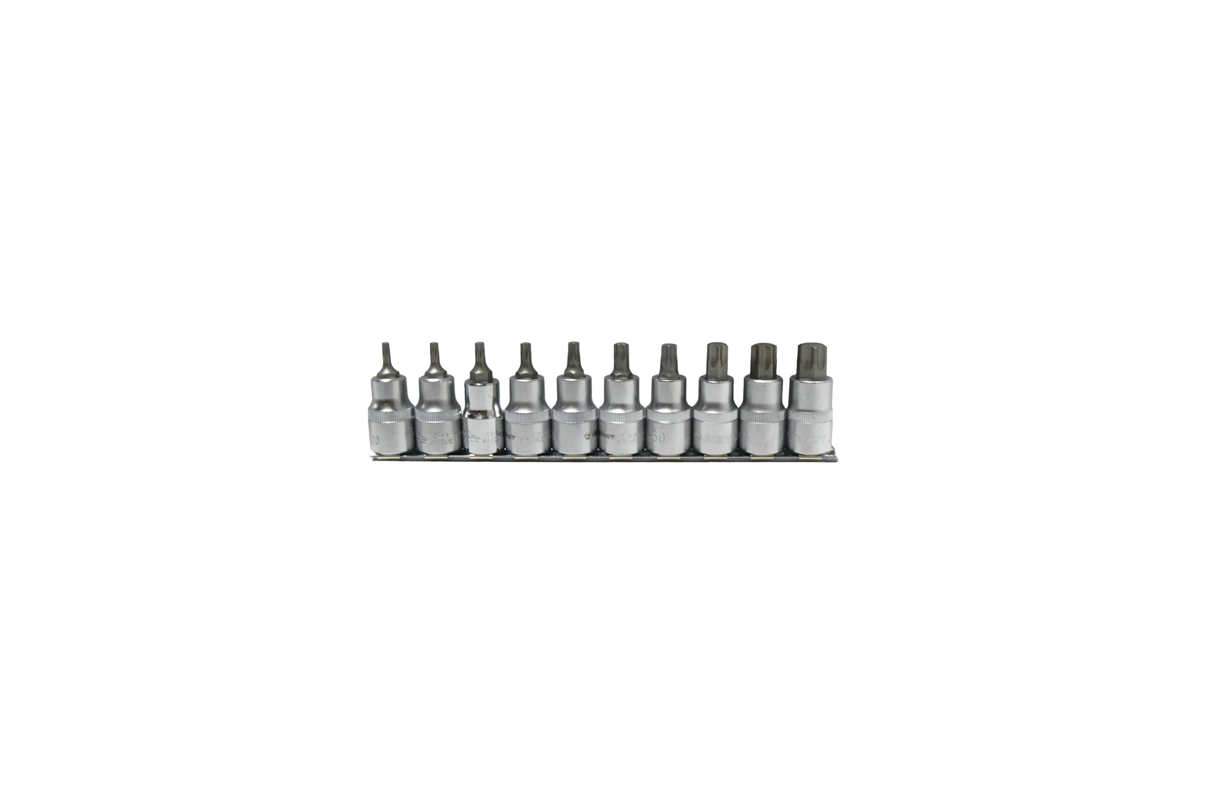 Набор головок-битов (вставок) звездочек TORX (торкс T20-T70) AIST 1/2" // 401810T 00-00026663