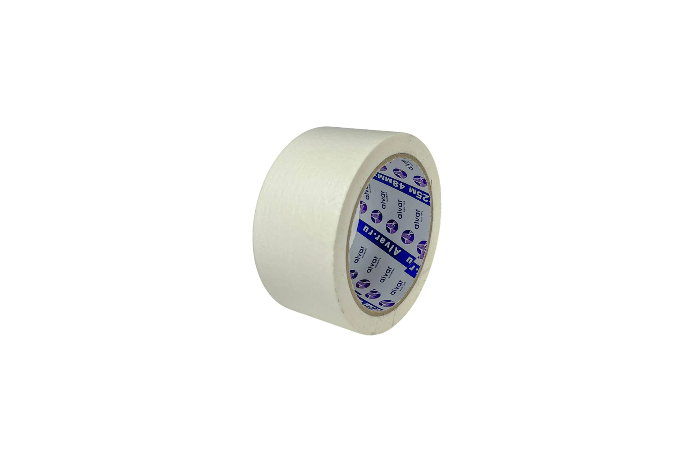 Малярная клейкая лента Alvar 48мм, 25м, белая (комплект из 10 штук) AL-MT4825_10