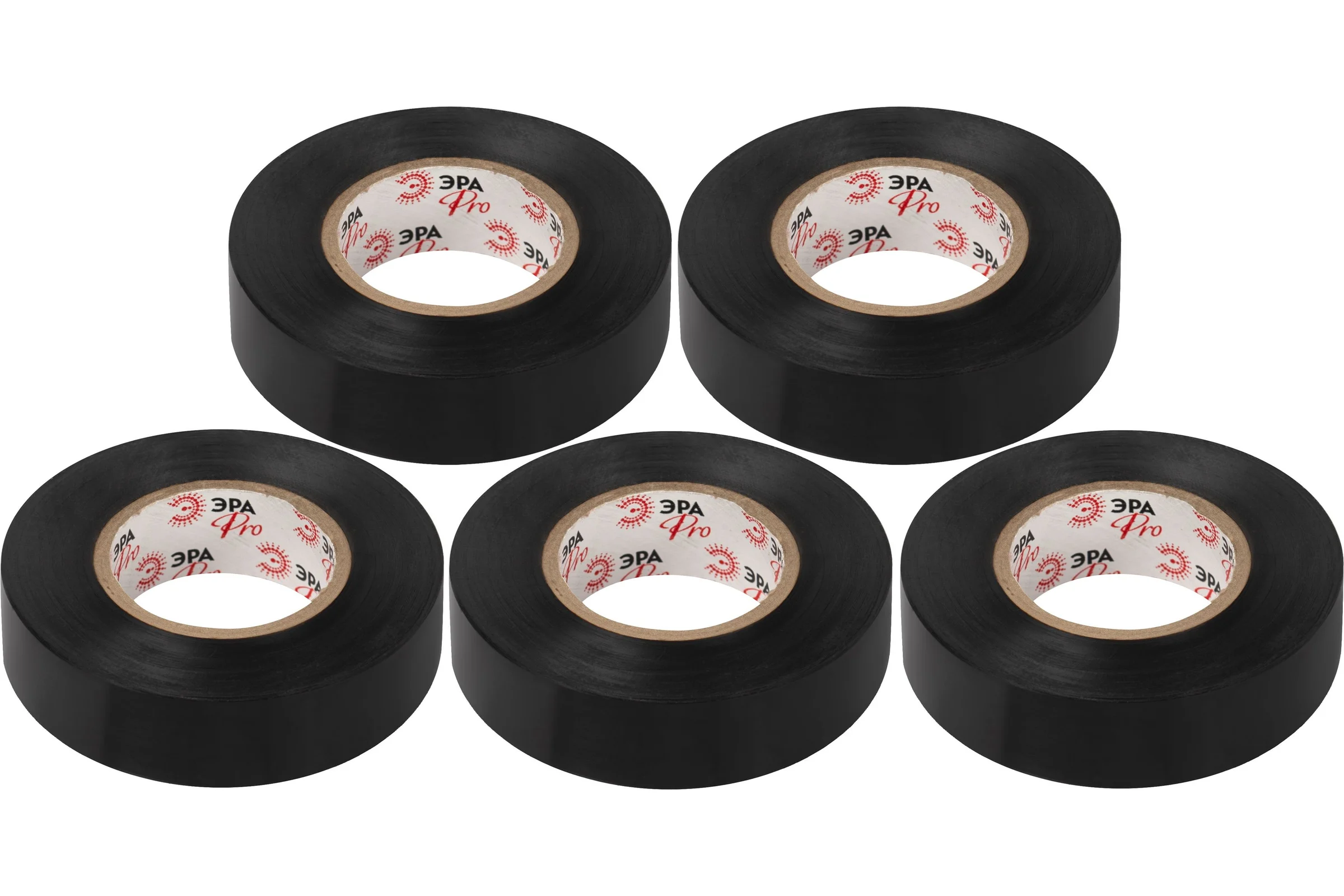 Набор изолент ЭРА SET5-1925BLACK ПВХ 5 шт черная 19мм х 25м Б0072709