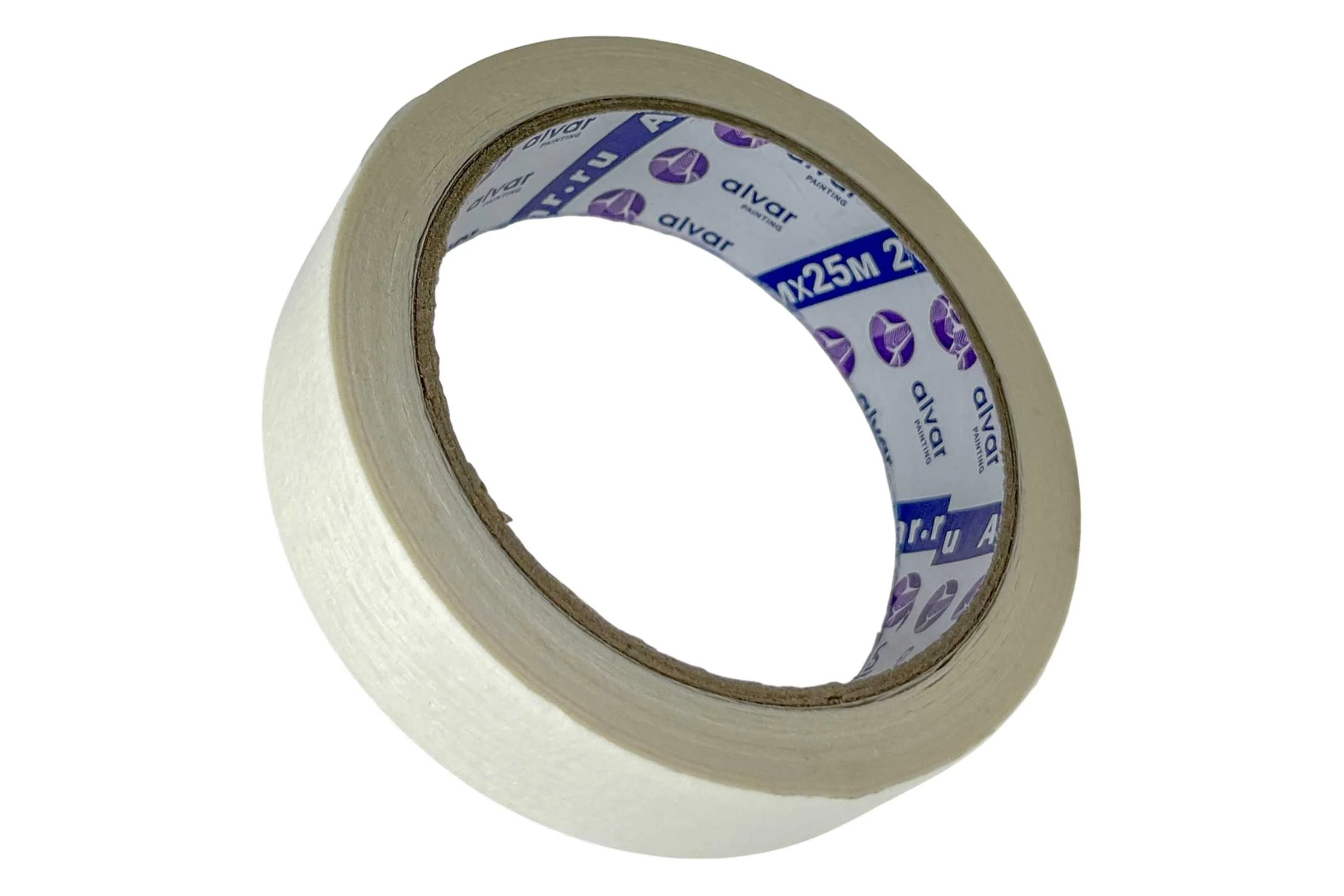 Малярная клейкая лента Alvar 25мм, 25м, белая (комплект из 10 штук) AL-MT2525_10