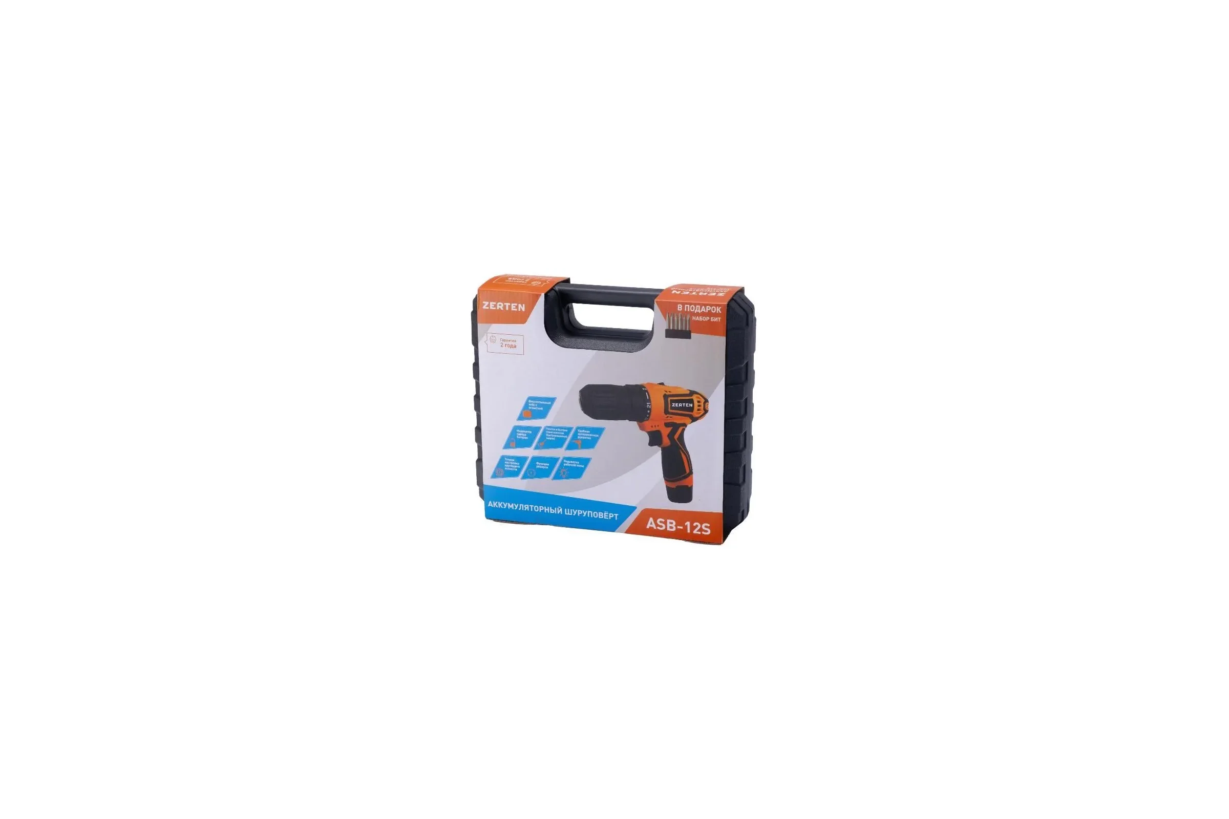 Аккумуляторный шуруповерт Zerten ASB- 12S