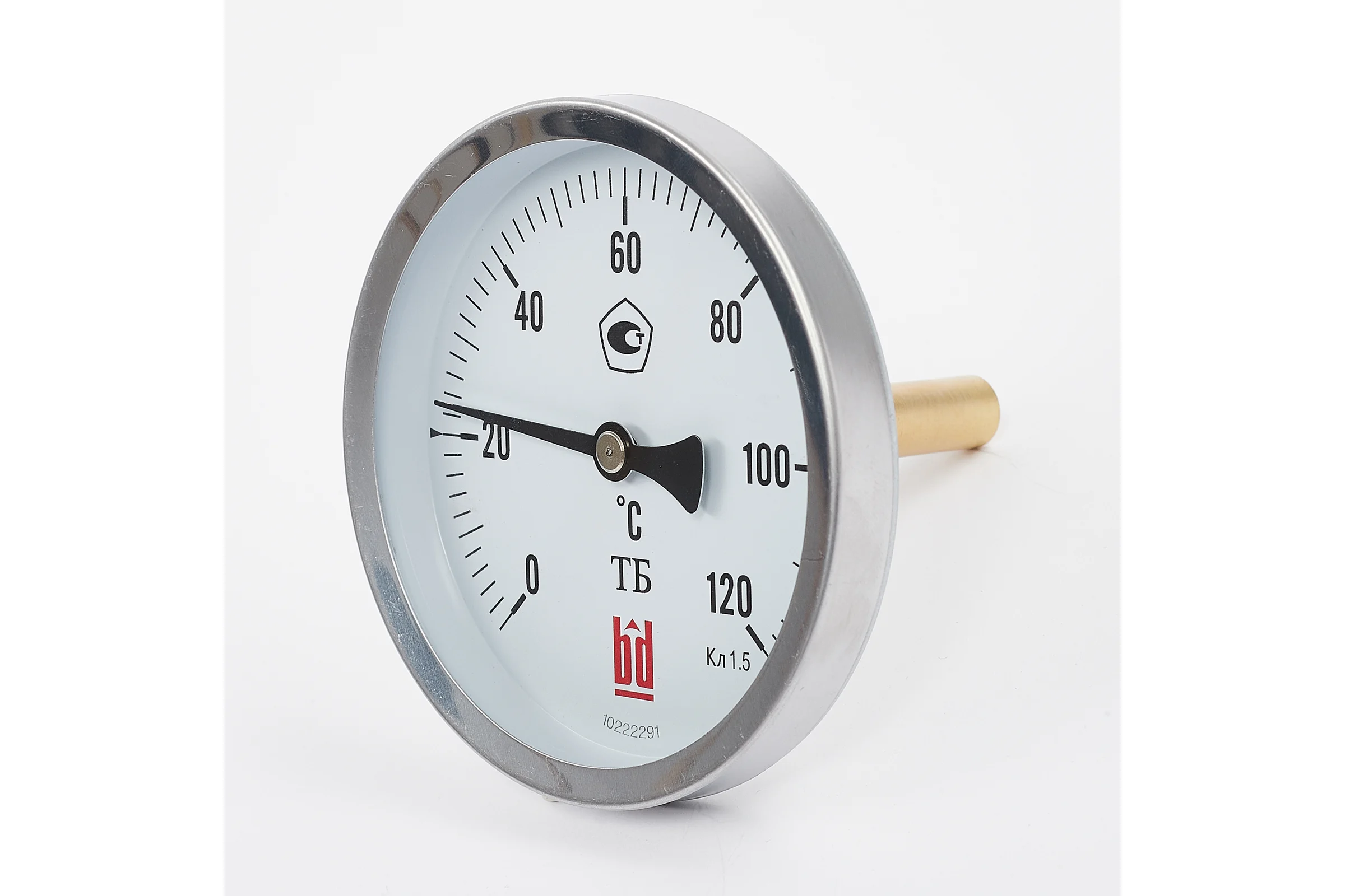 Биметаллический термометр BD ТБ 150Т/200 (0-120 °C), G 1/2, 1,5 рос, 5152308112377