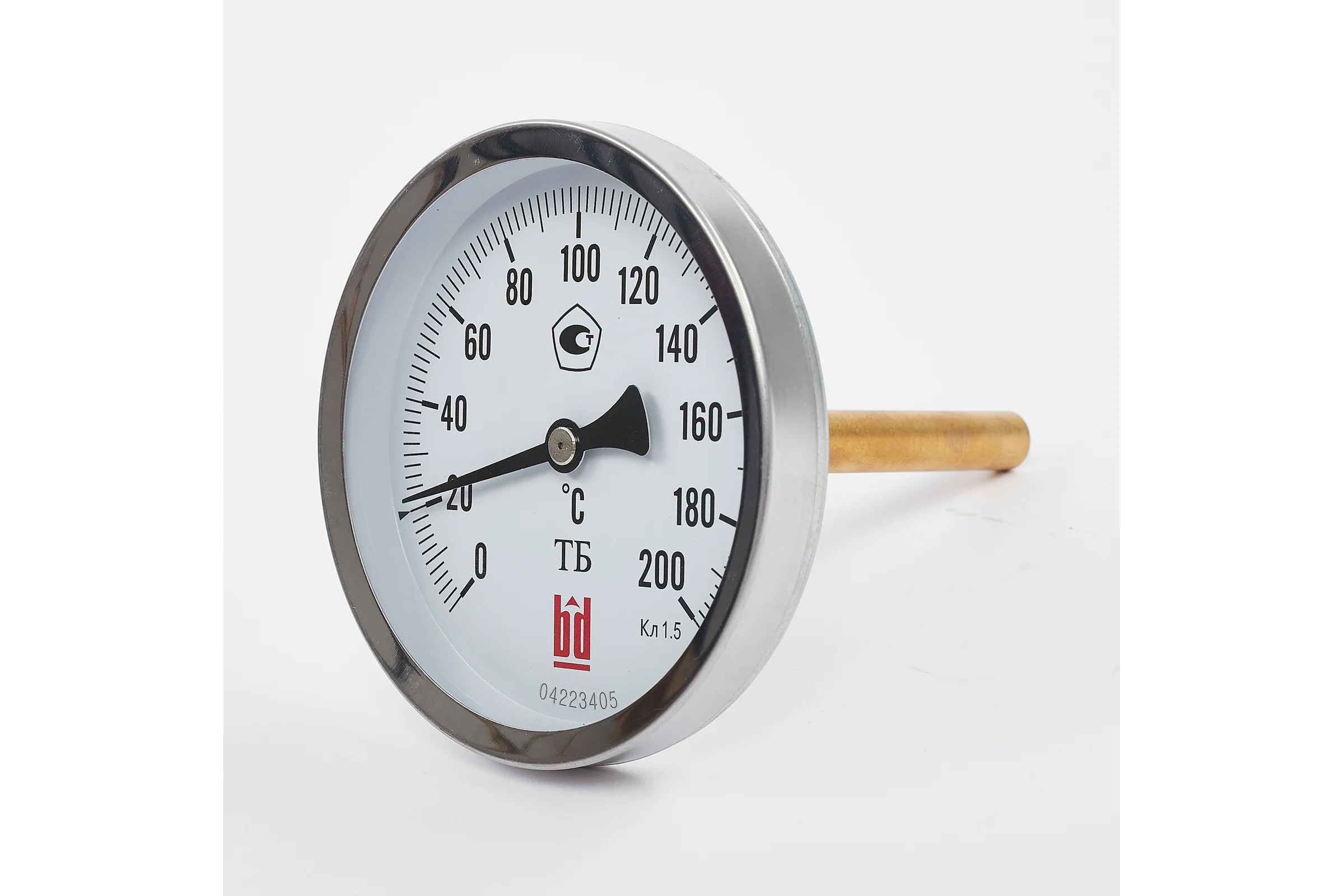 Биметаллический термометр BD ТБ 100Т/300 (0-200 °C), G 1/2, 1,5 рос, 51315111134