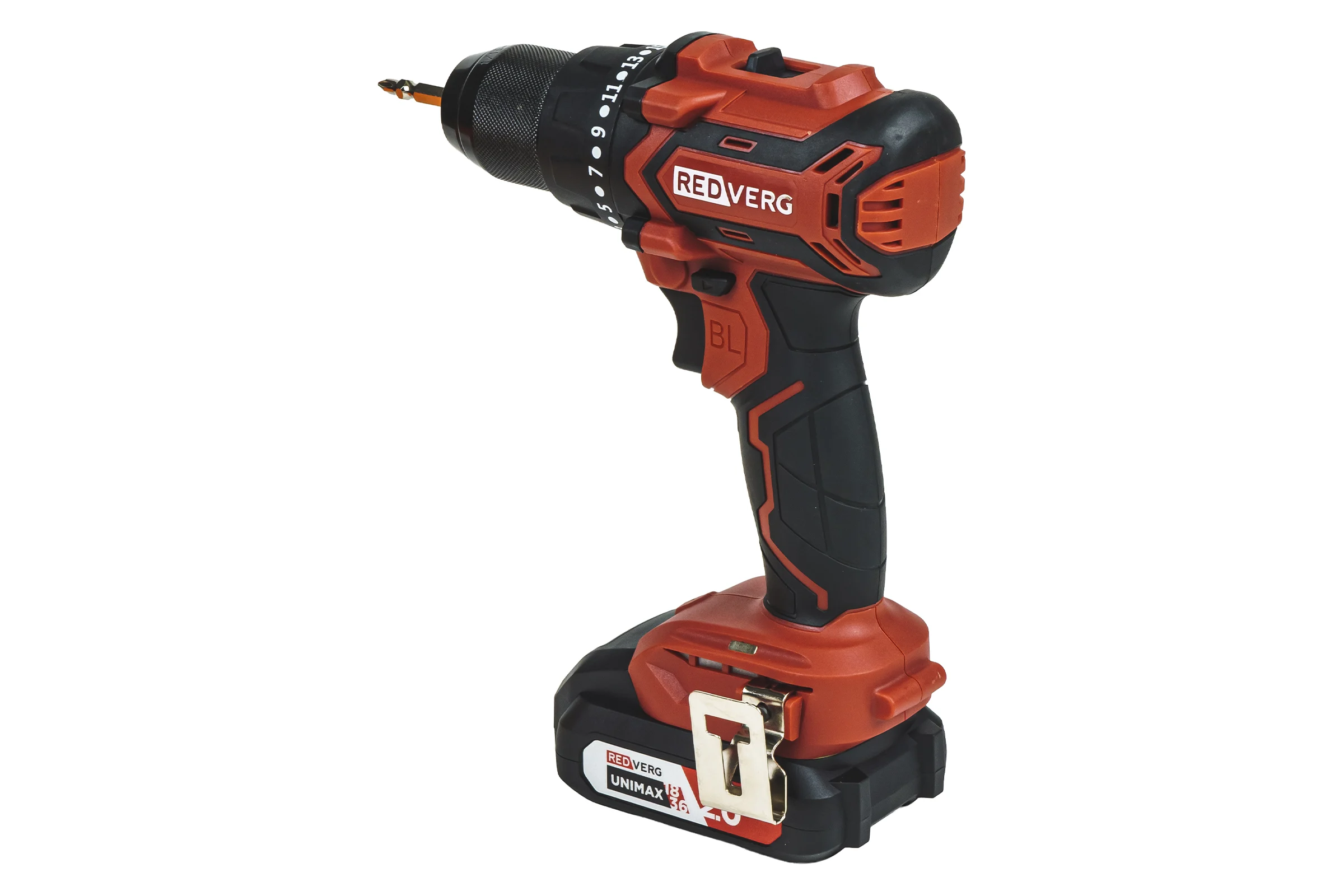 Шуруповерт аккумуляторный бесщеточный REDVERG RD-S18BL/U2 6686435