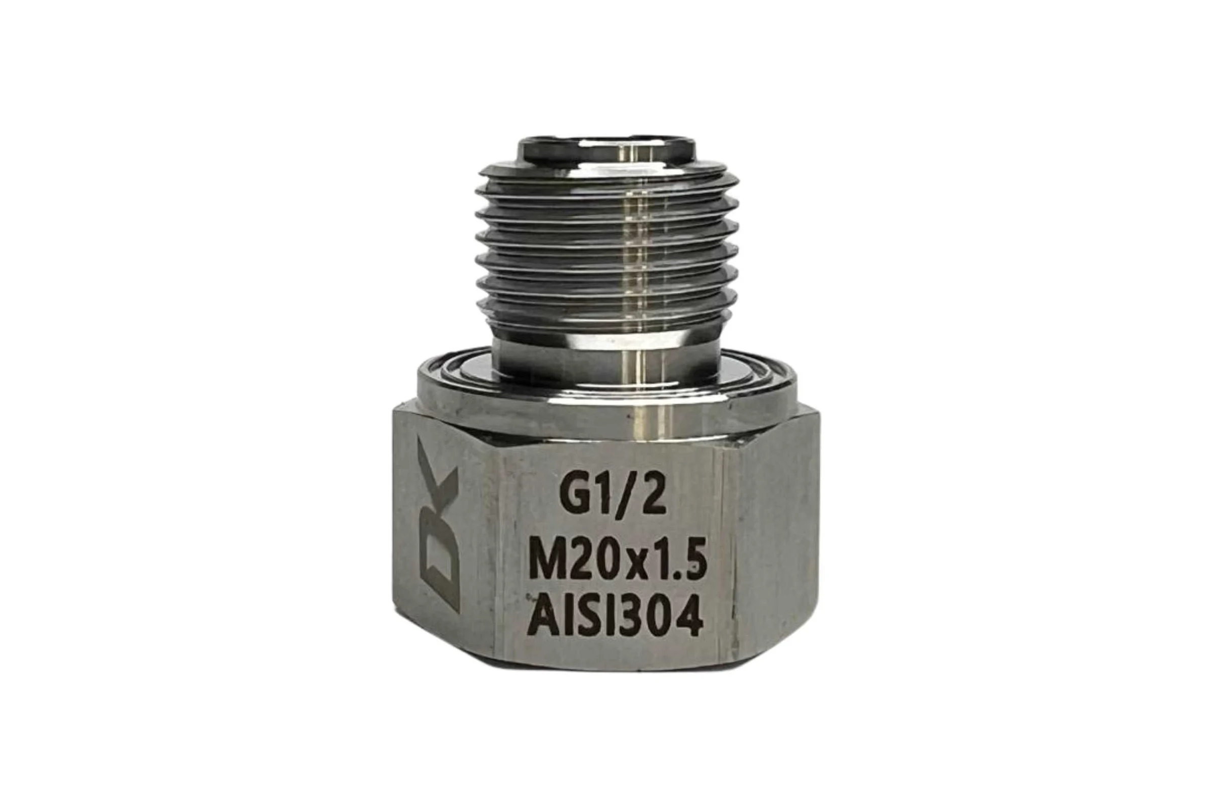 Переходник DELTAKIP DK (вн М20×1,5-наруж. G 1/2) нержавеющая сталь DK-D0000002