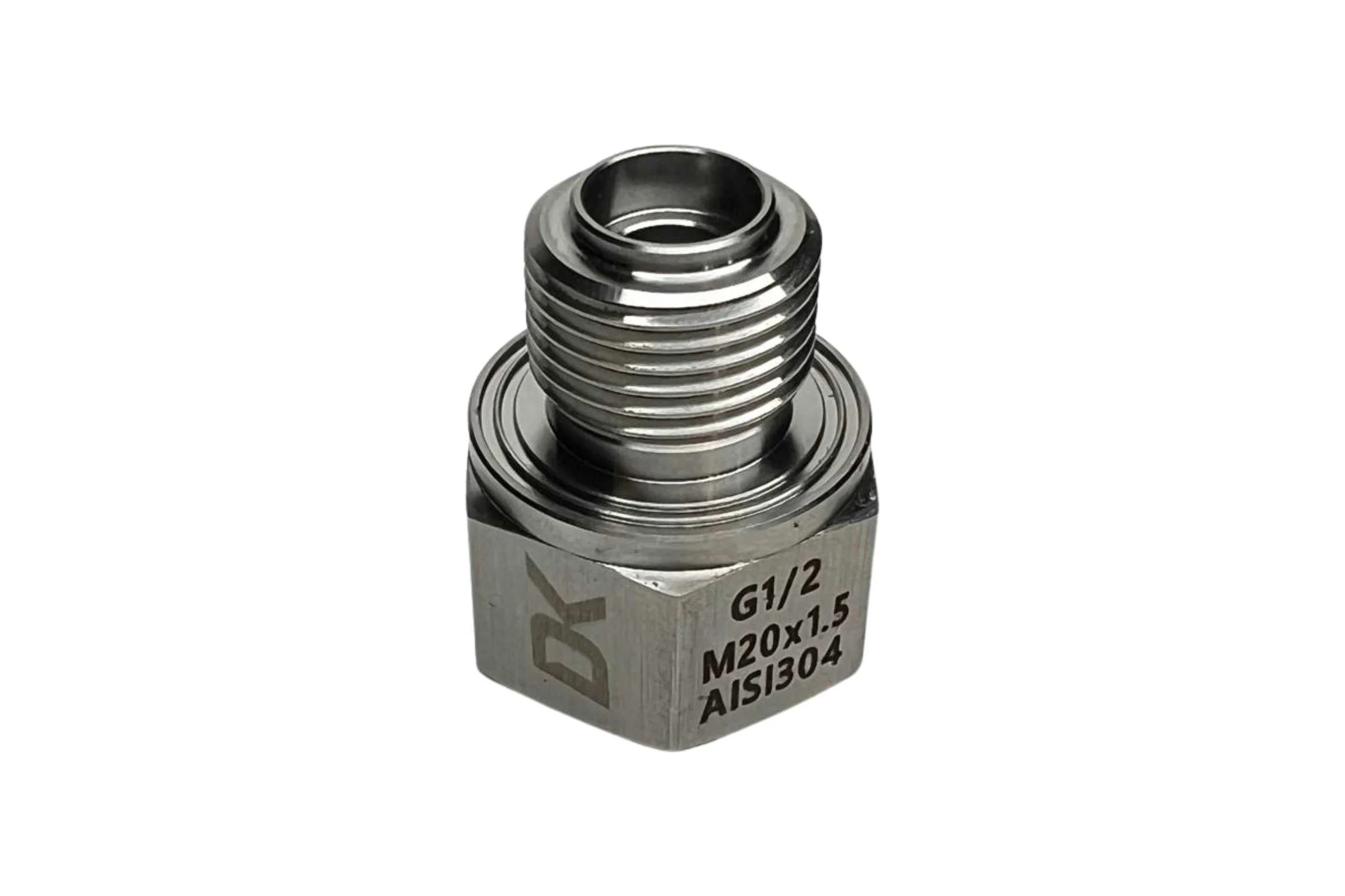 Переходник DELTAKIP DK (вн М20×1,5-наруж. G 1/2) нержавеющая сталь DK-D0000002