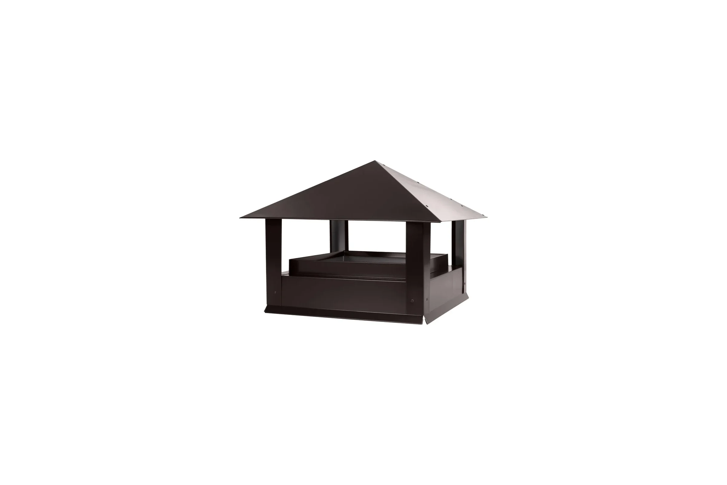 Дымник ПРОФМЕТСТИЛЬ Стандарт 520x520x450 RAL 8019 Арт. 1326