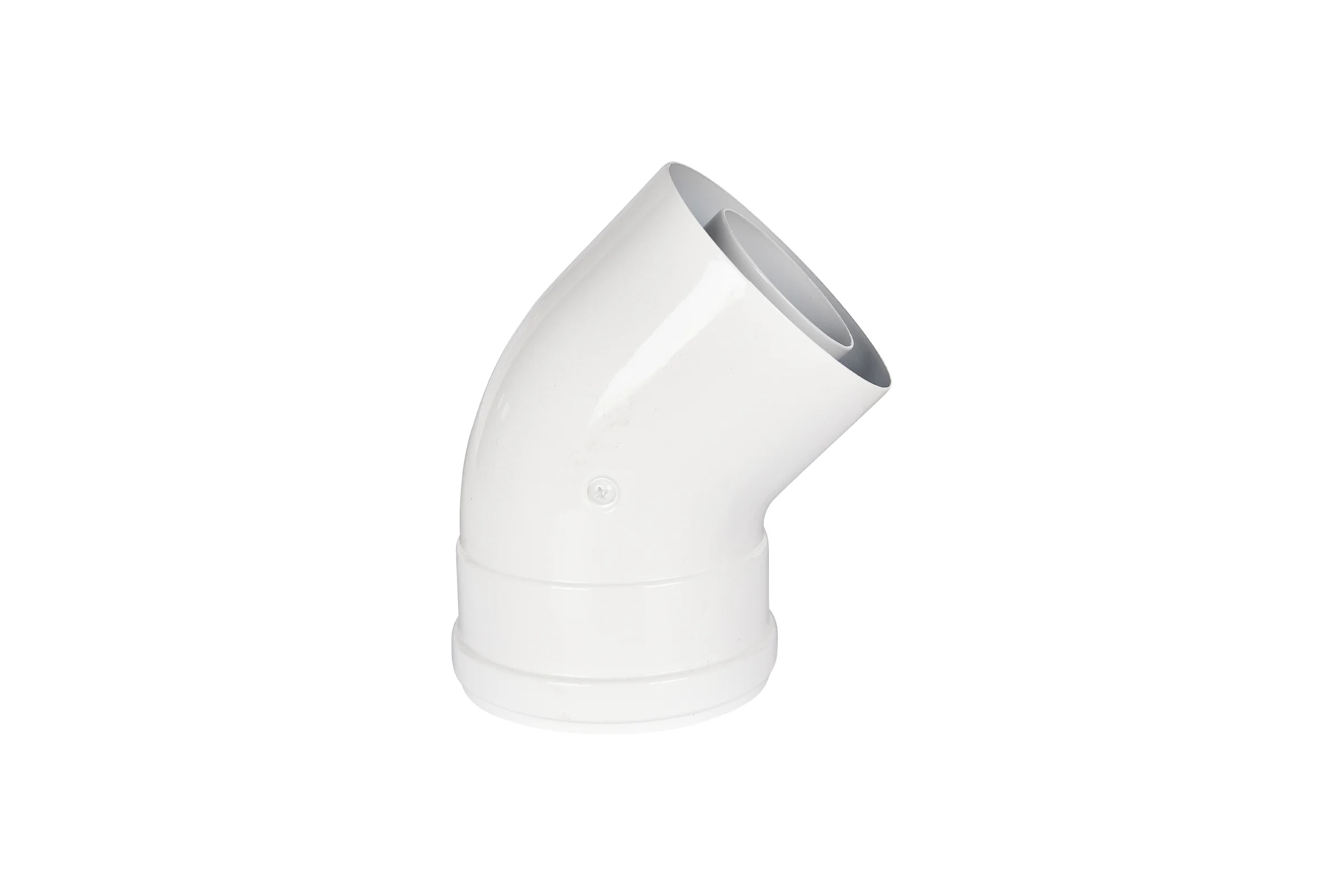 Отвод промежуточный ROMMER INOX Line традиционный коаксиальный D60/100, 45° (мама/папа) RCA-6100-000045 PEE9H4L92M522F