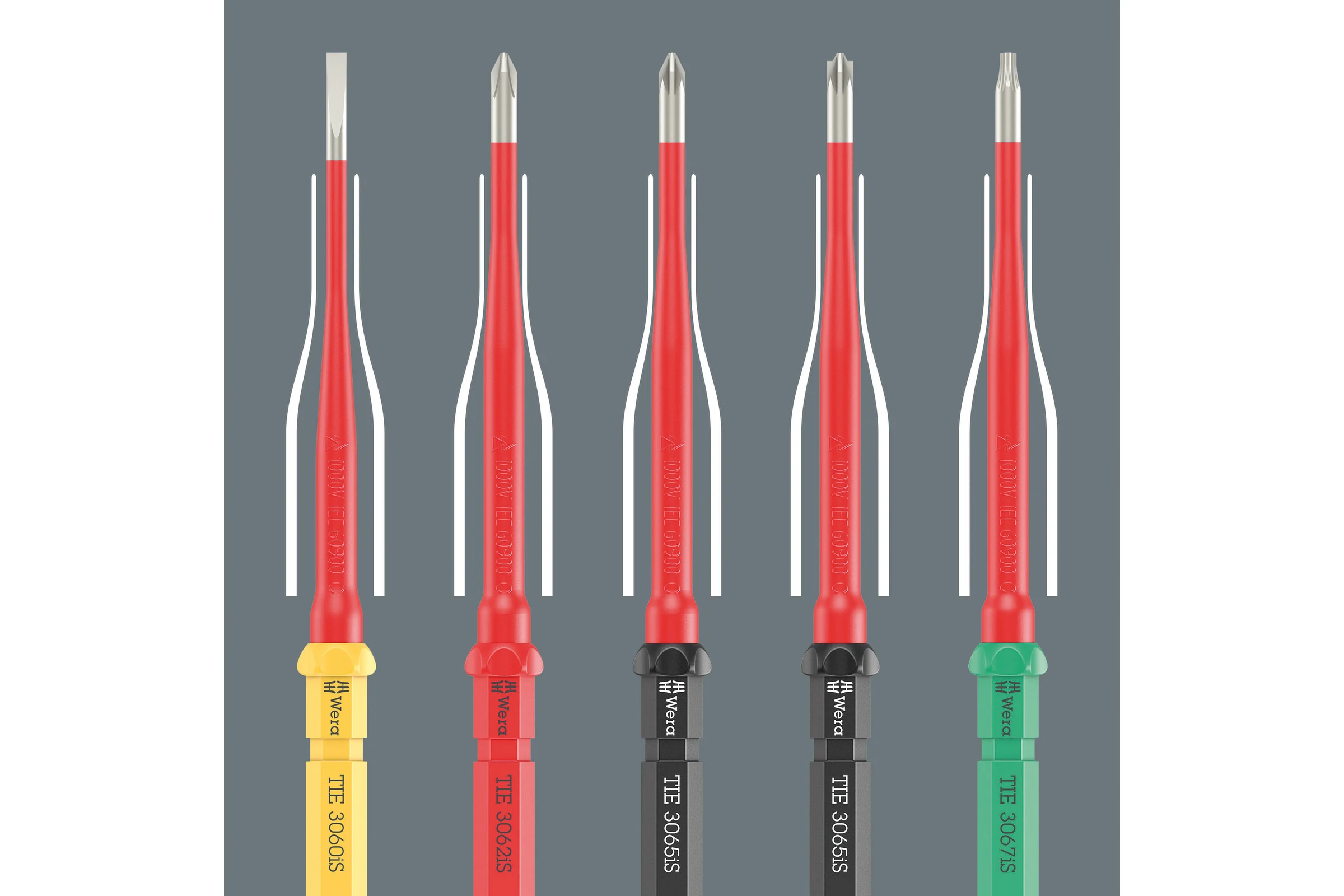 Набор насадок с 2 отвёртками-битодержателями и Пассатижи KNIPEX 08 26 185 WERA Kraftform Kompakt VDE 17 extra slim 2 Tool finder 17 предметов WE-006610