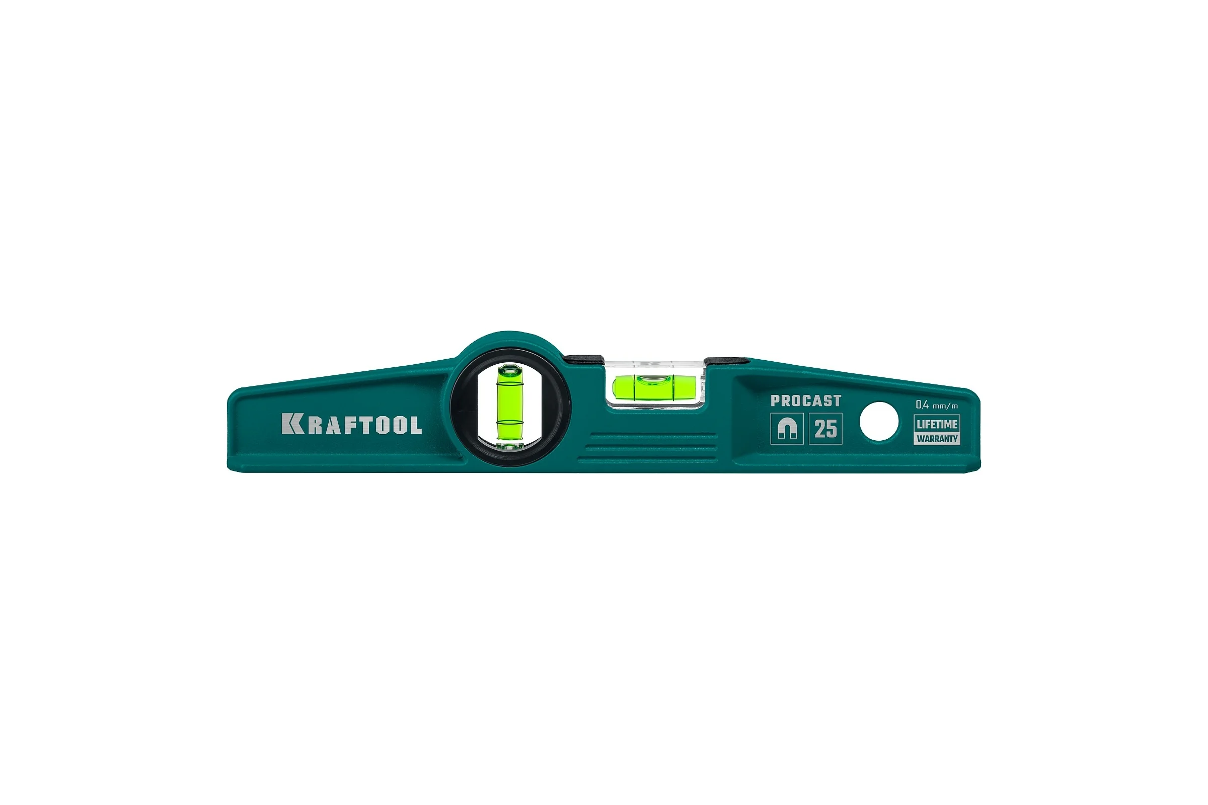 Магнитный литой уровень KRAFTOOL Procast 250 мм 34717-025