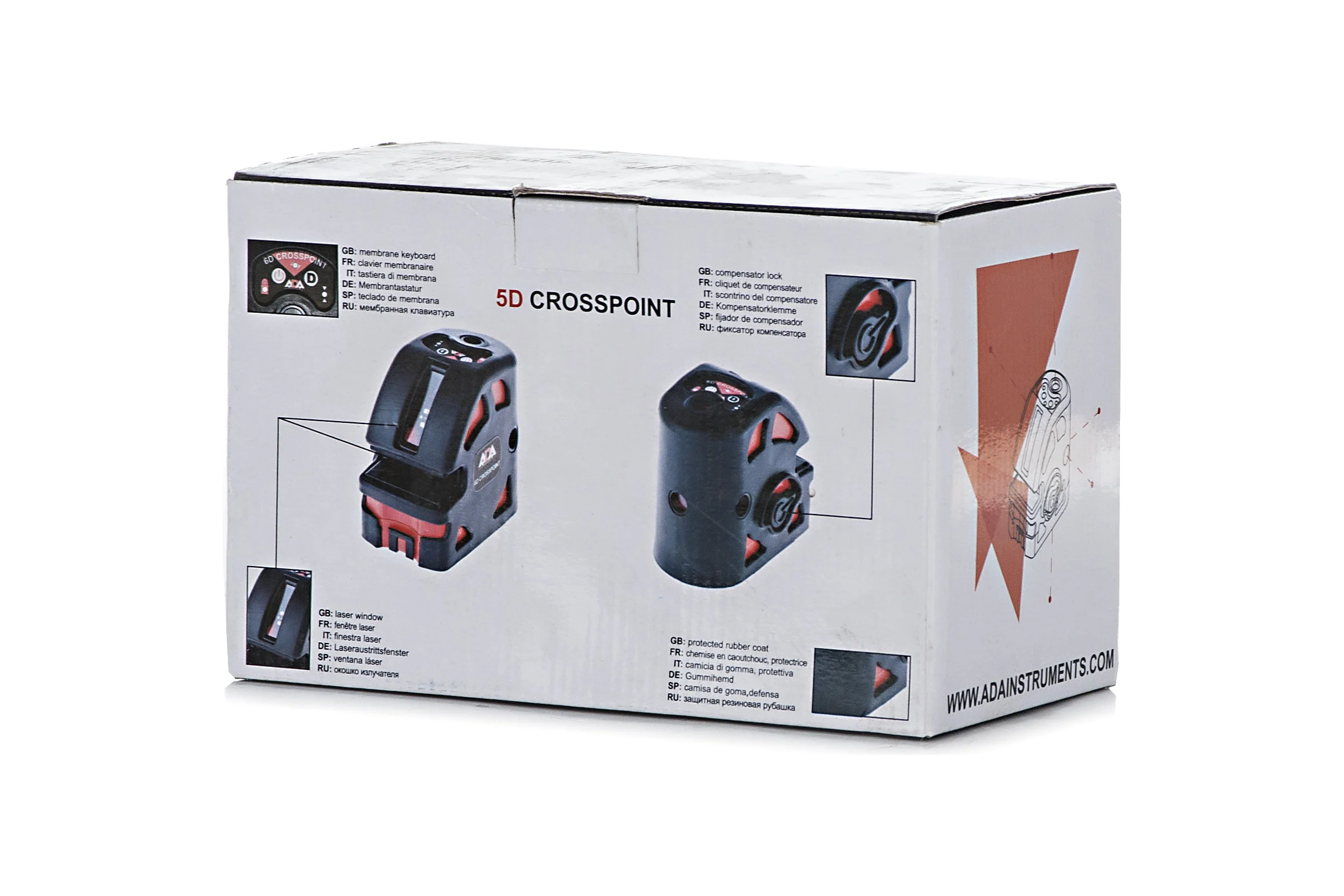 Лазерный уровень ADA 5D Crosspoint А00135