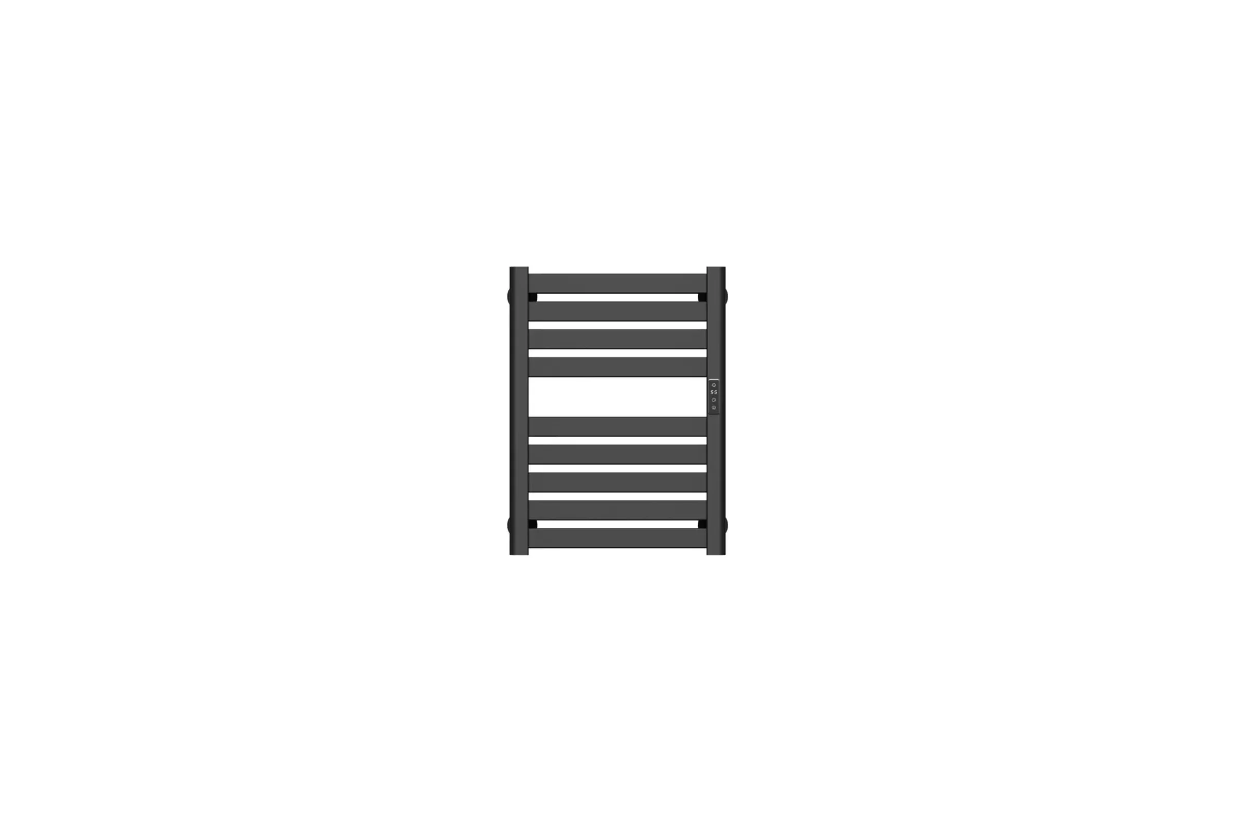 Полотенцесушитель дизайнерский электрический Bauedge BAU Elite Elegant Black 60х45, подключение справа, черный AF0028