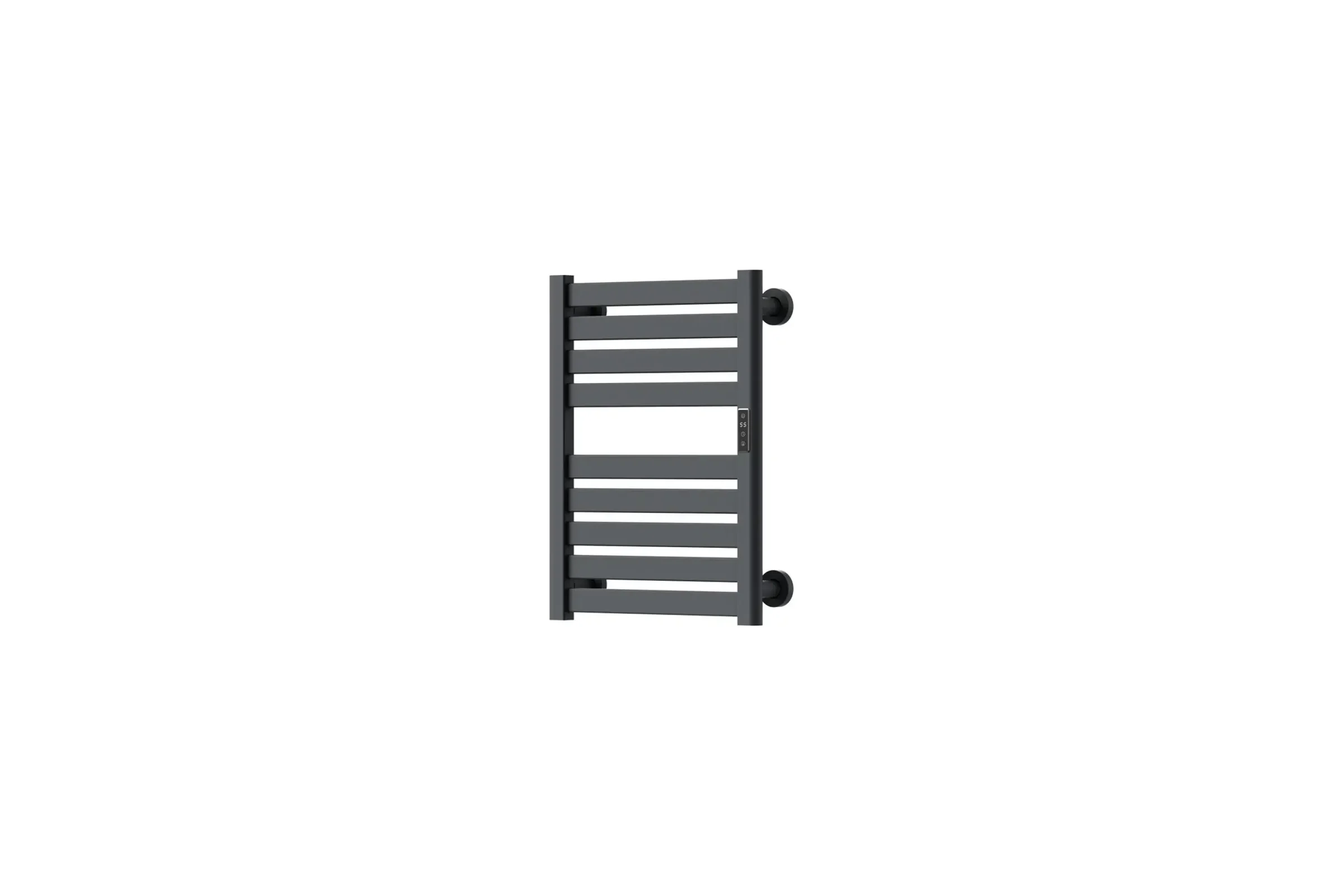 Полотенцесушитель дизайнерский электрический Bauedge BAU Elite Elegant Gun Grey 60х45, подключение справа AF0030