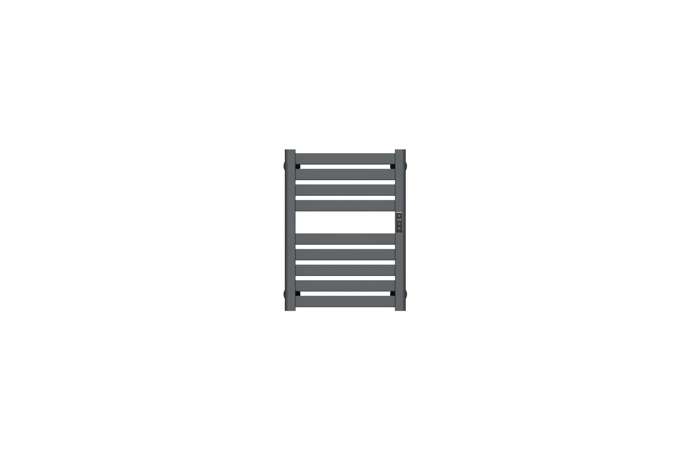 Полотенцесушитель дизайнерский электрический Bauedge BAU Elite Elegant Gun Grey 60х45, подключение справа AF0030