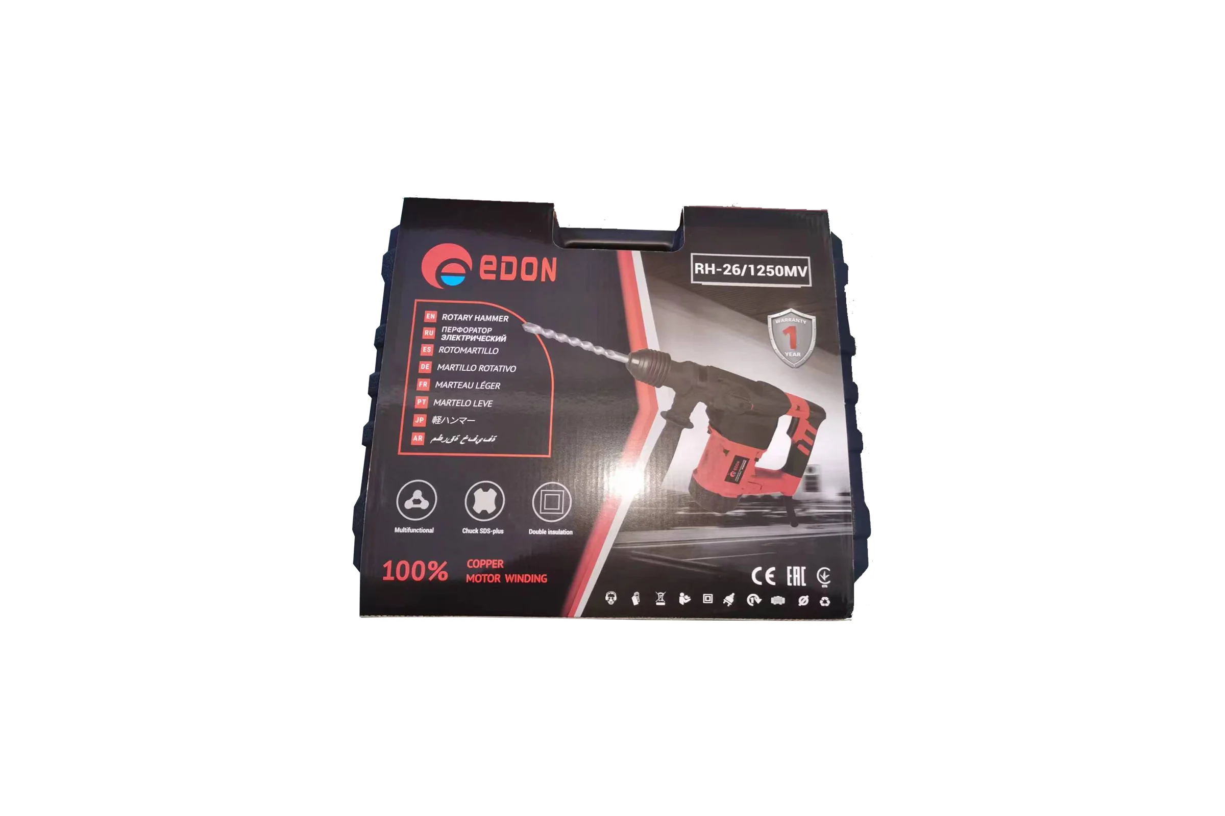 Перфоратор электрический Edon RH-26/1250MV 20547