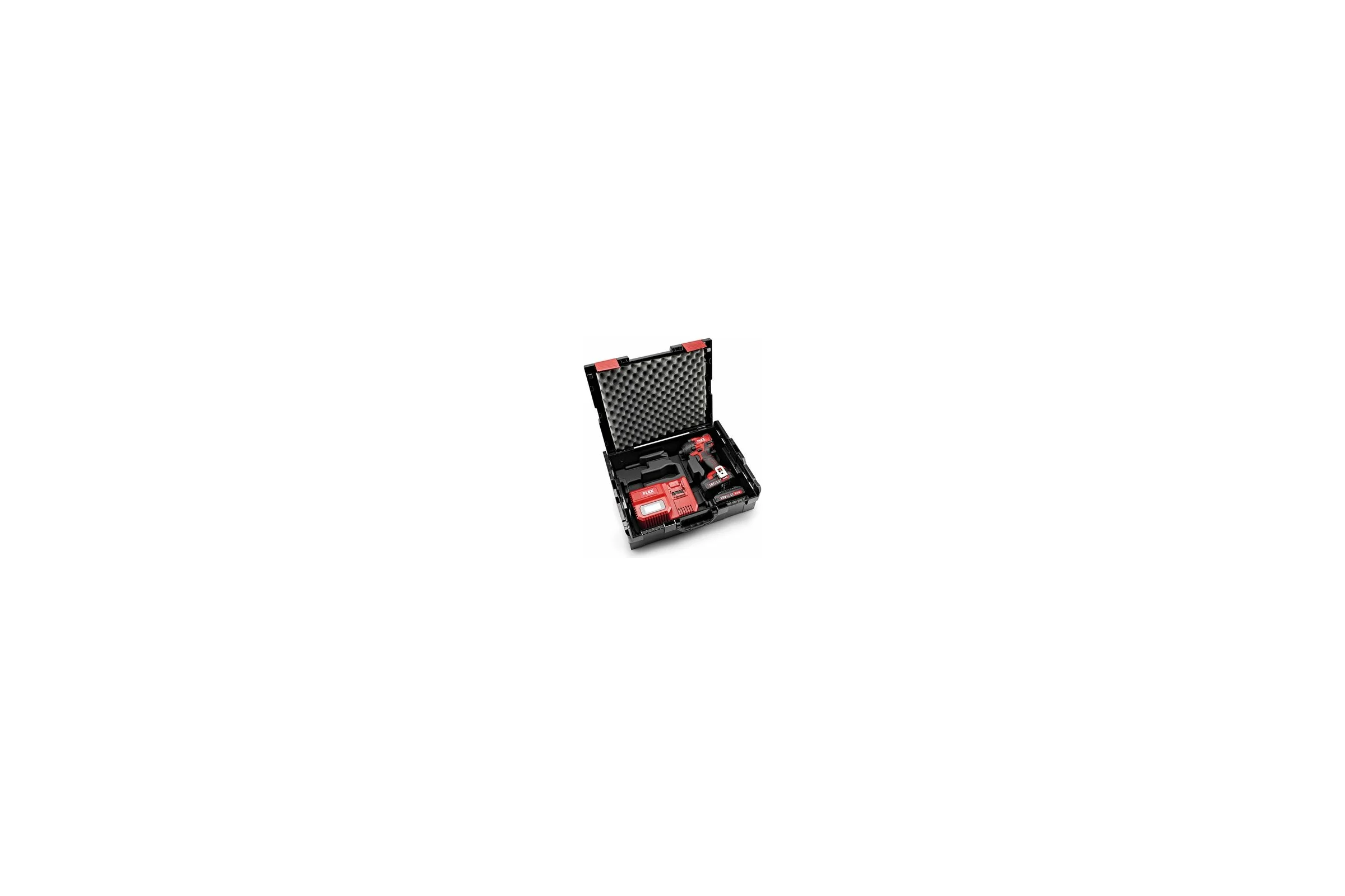 Трехскоростной ударный аккумуляторный шуруповерт FLEX ID 1/4" 18.0-EC/5.0 Set 504920