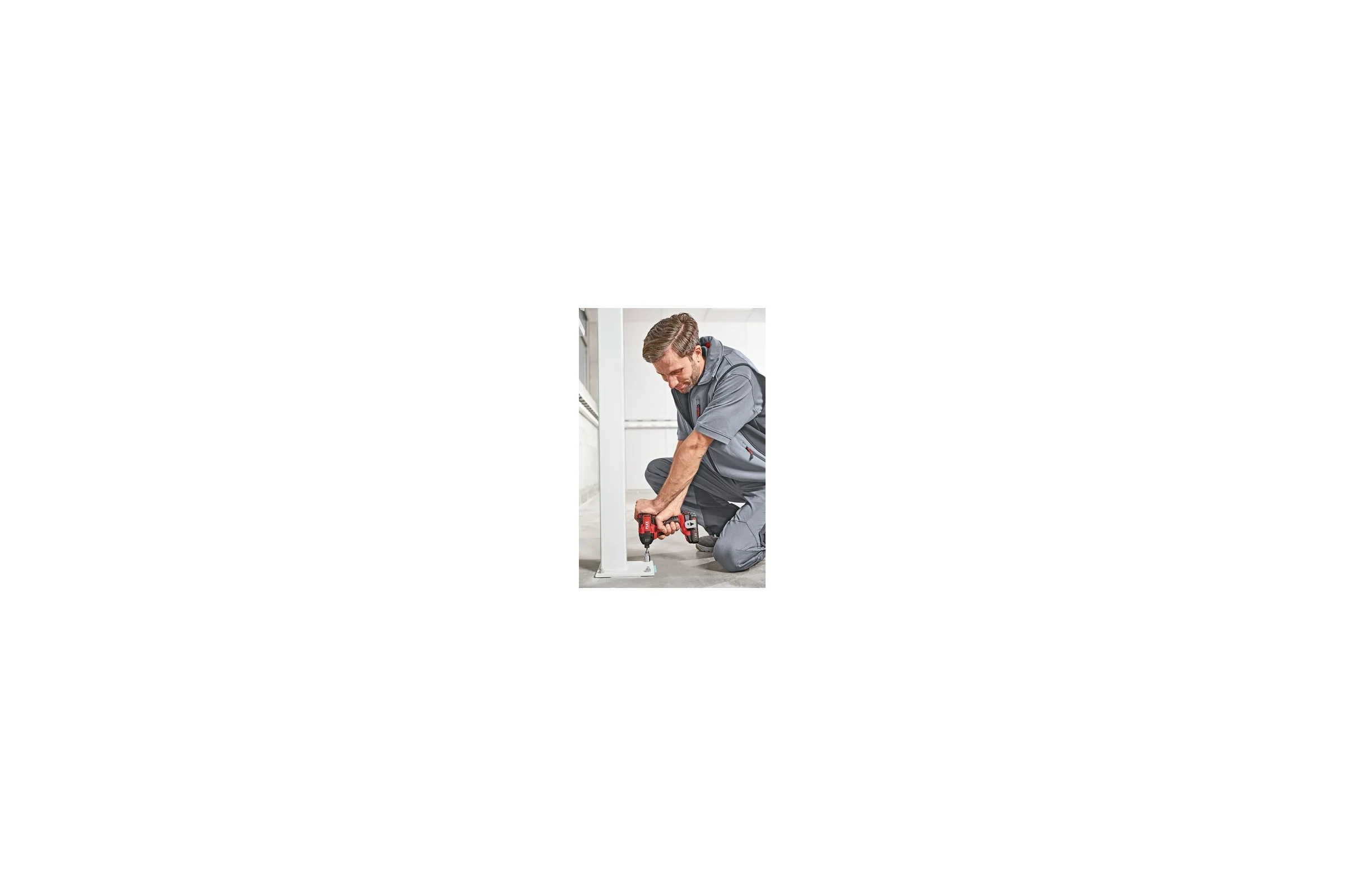Трехскоростной ударный аккумуляторный шуруповерт FLEX ID 1/4" 18.0-EC/5.0 Set 504920