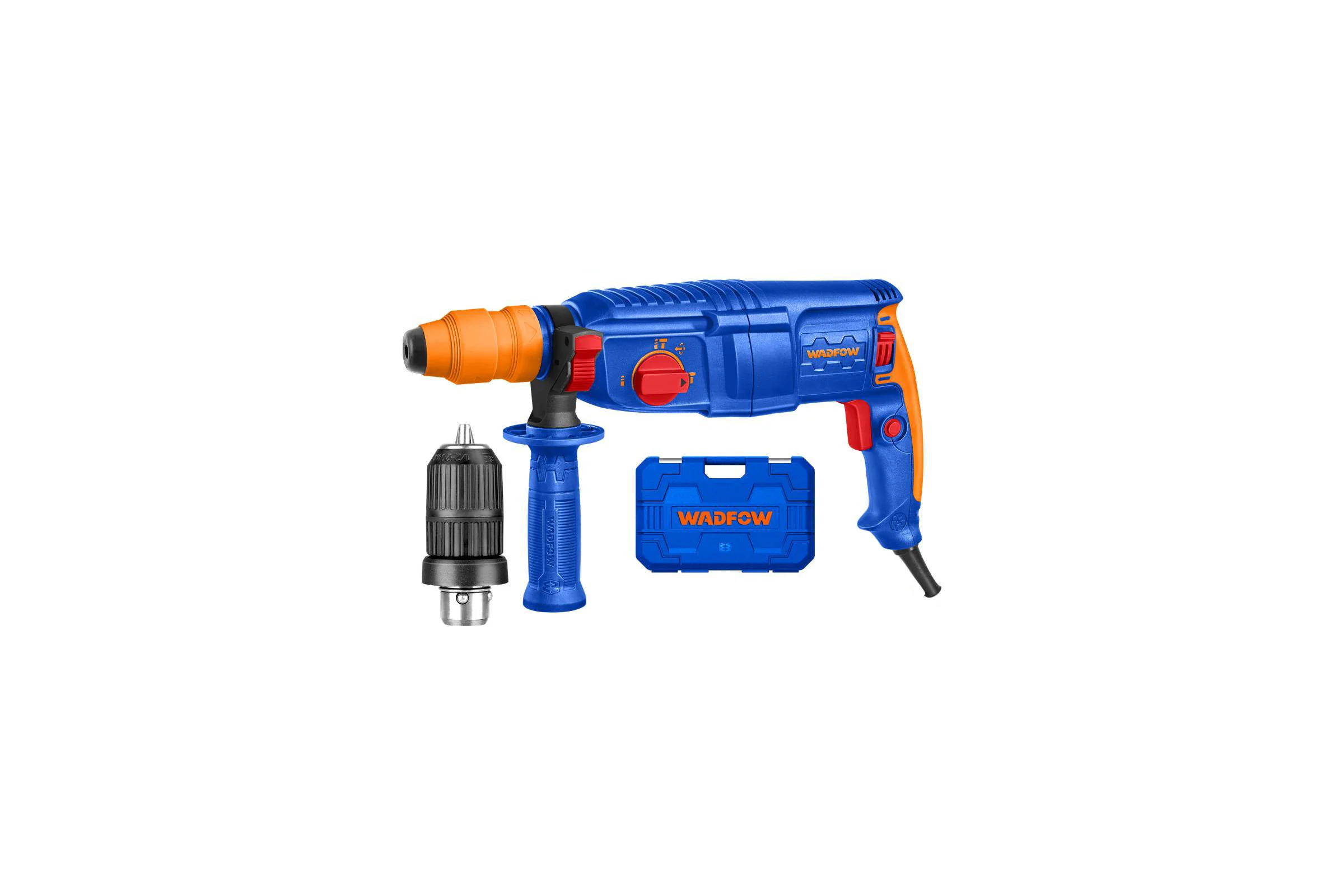 Перфоратор WADFOW SDS-plus 800 Вт, 2.5 Дж 4 WRH1D26-2