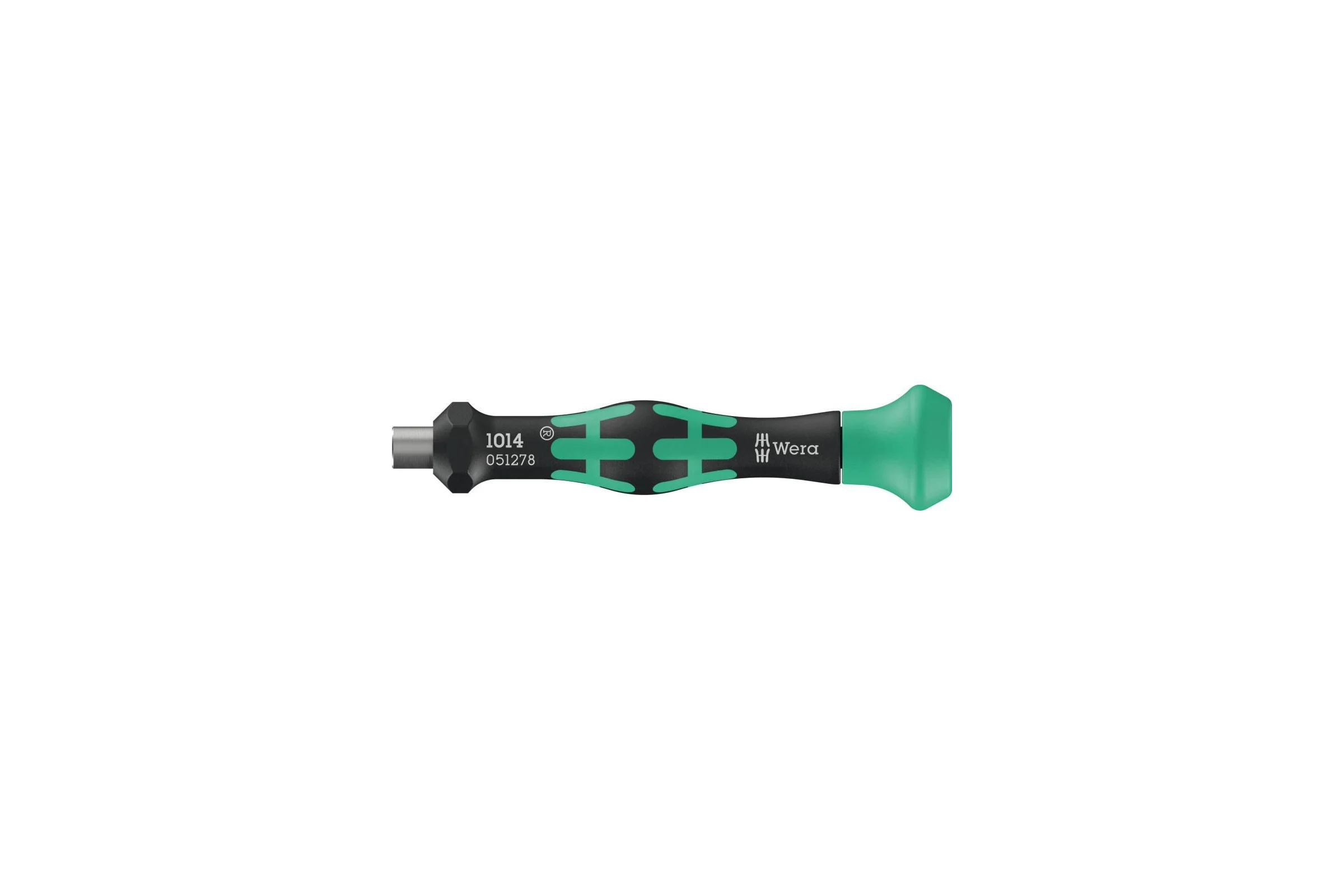 Отвёртка-битодержатель WERA для 4 мм бит 1014 Kraftform Micro, 4 мм x 80 мм WE-051278
