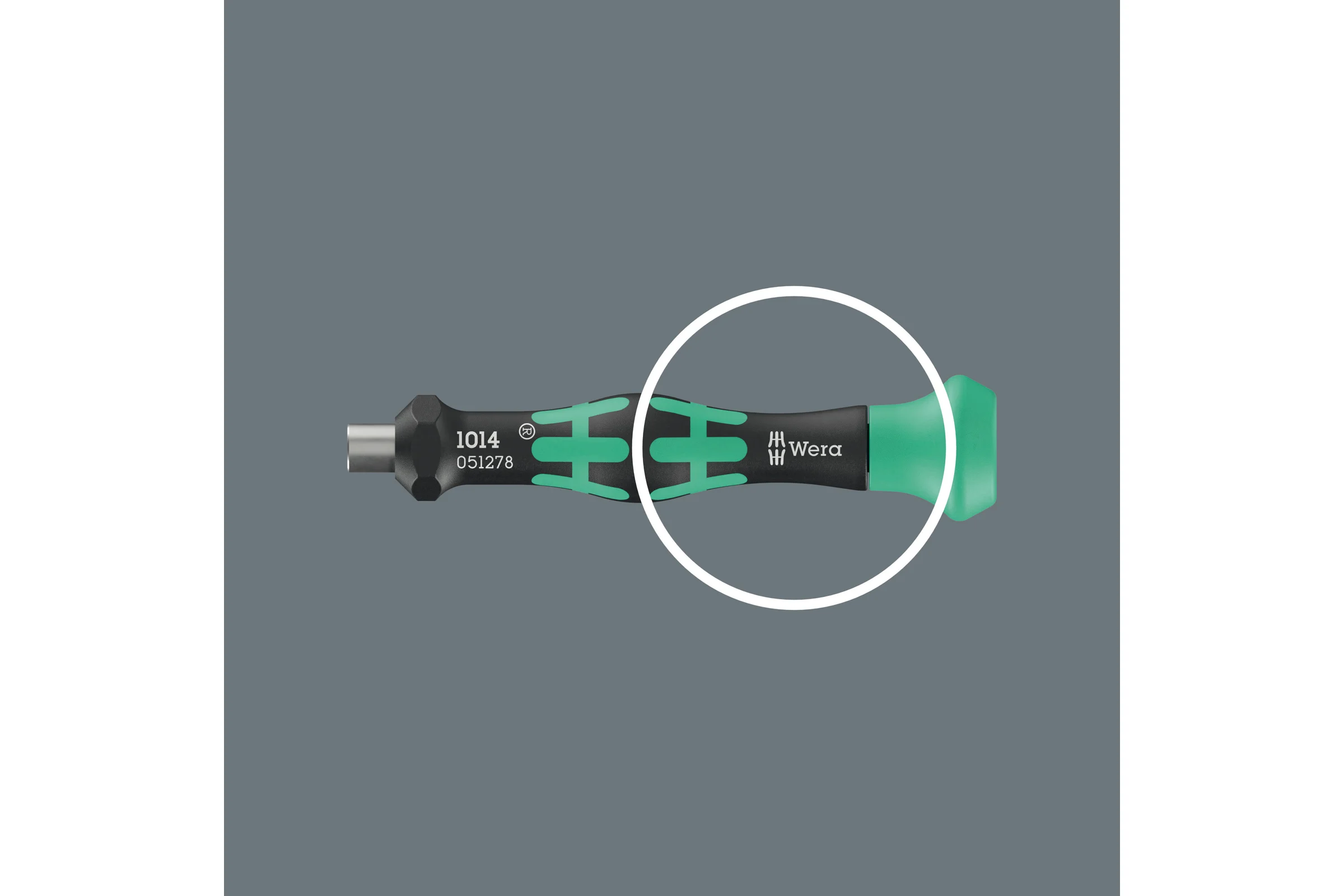 Отвёртка-битодержатель WERA для 4 мм бит 1014 Kraftform Micro, 4 мм x 80 мм WE-051278