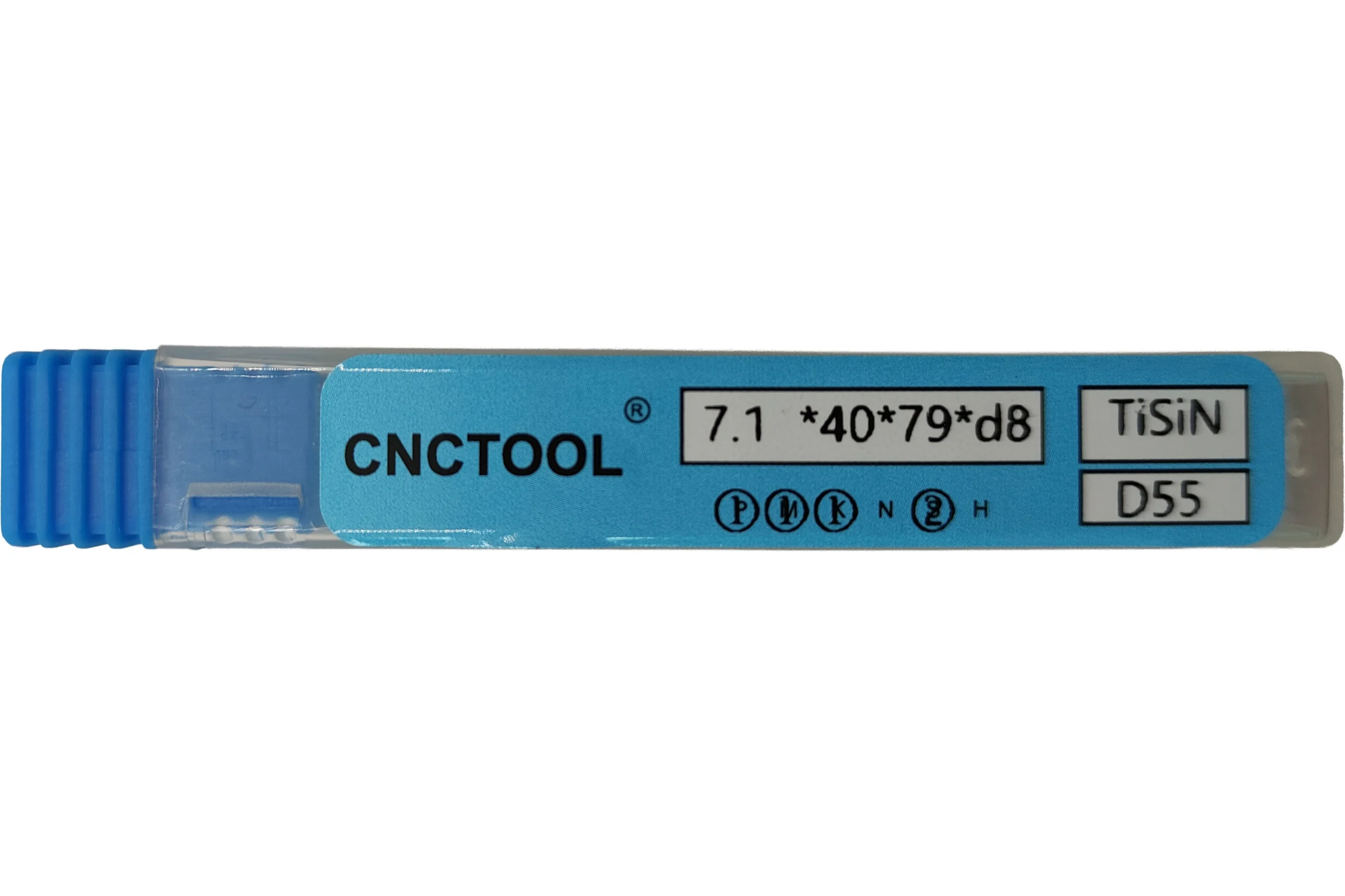 Сверло по металлу твердосплавное CNCTOOL VHM 7,1х40х79, хв.8 D55-TiSiN 185708