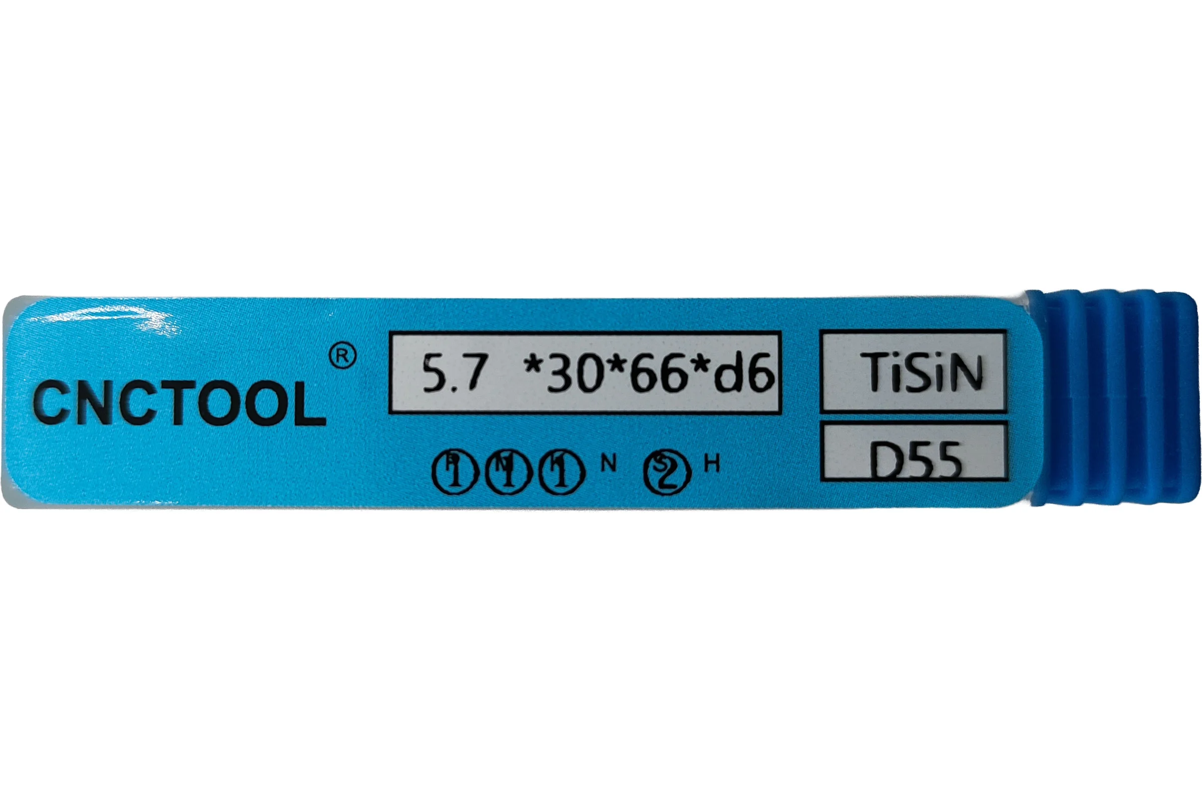 Сверло по металлу твердосплавное CNCTOOL VHM 5,7х30х66, хв.6 D55-TiSiN 185646