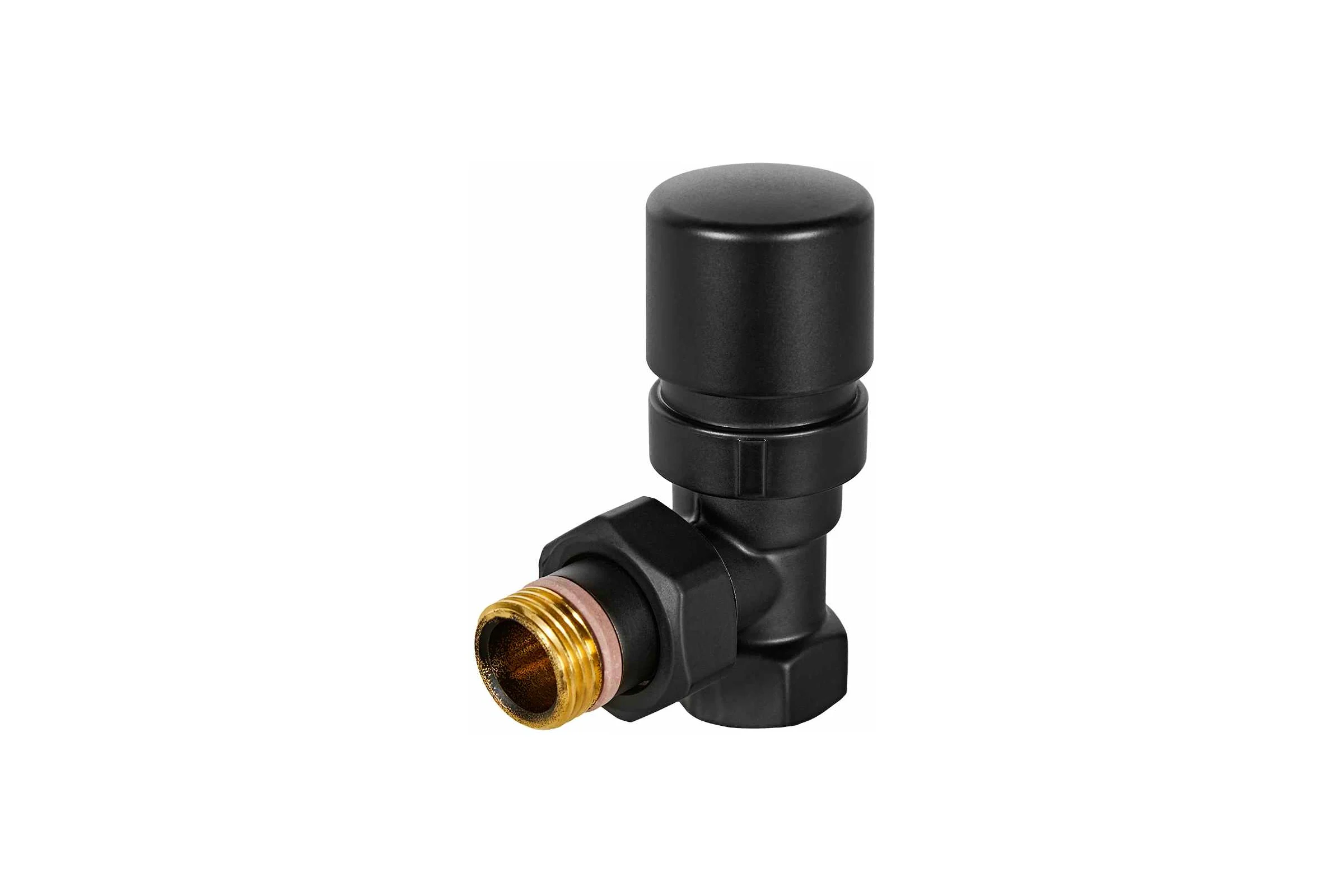Клапан термостатический STOUT SVTD-0002-000015B Design черный, угловой 1/2 RG00943679B41F