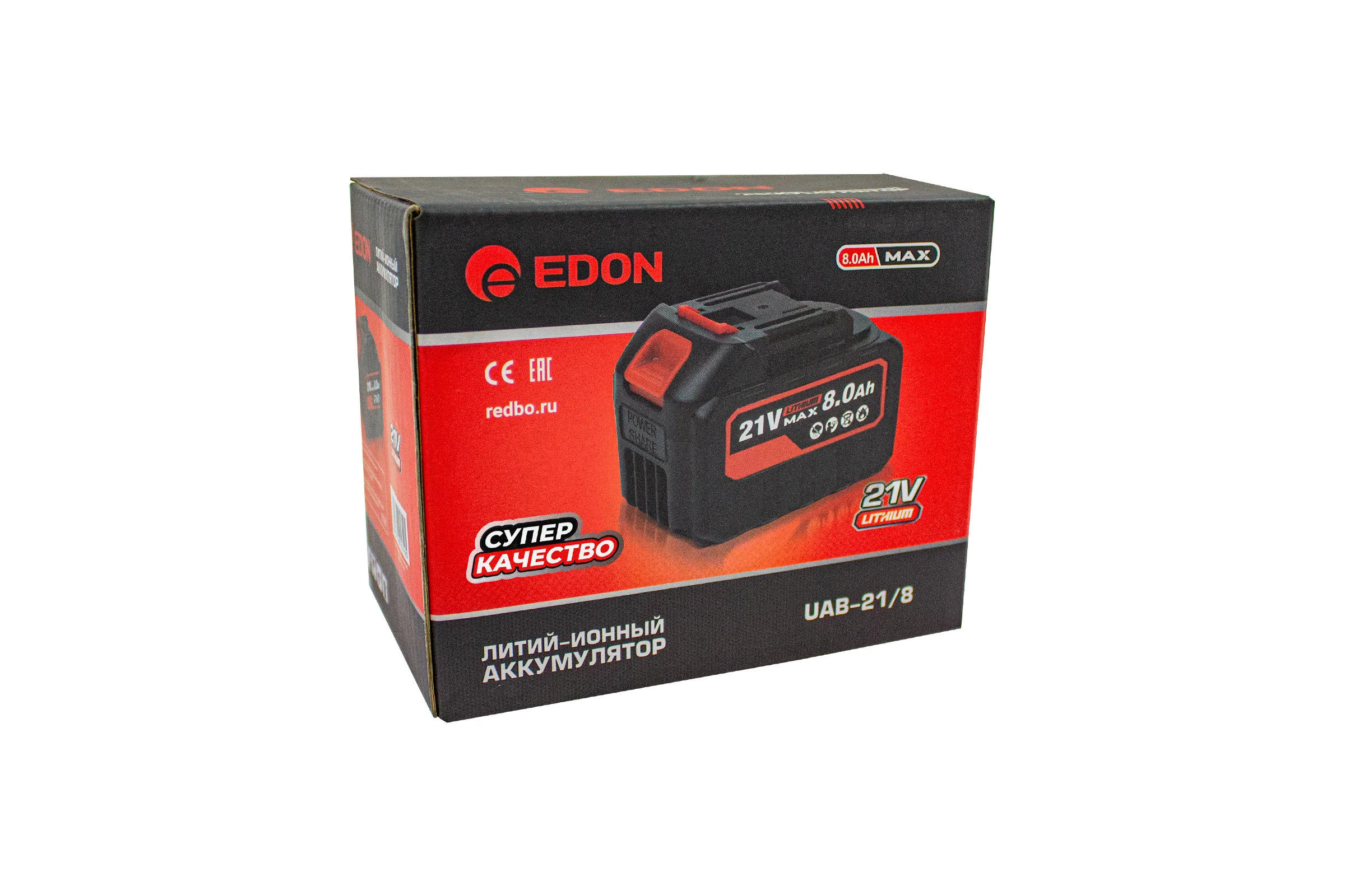 Аккумулятор EDON UAB-21/8.0 (Li-ion, 21В,8,0A/ч) 40716