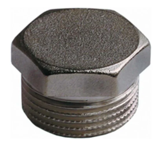 Заглушка латунная 1/2" для трубопровода GENERAL FITTINGS 51098-S-1/2
