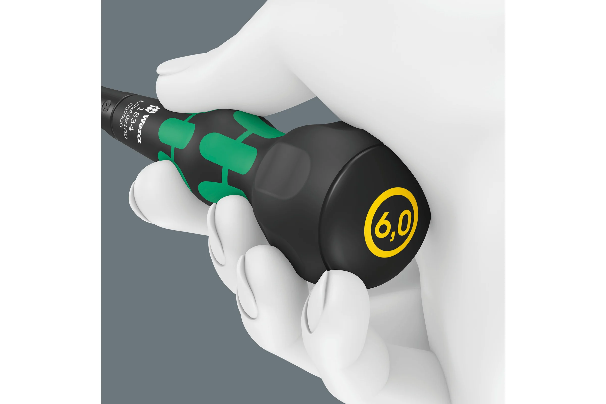 Плоская отвёртка WERA 1834 SL Kraftform Ball-Grip 1 мм x 6 мм x 100 мм WE-007900