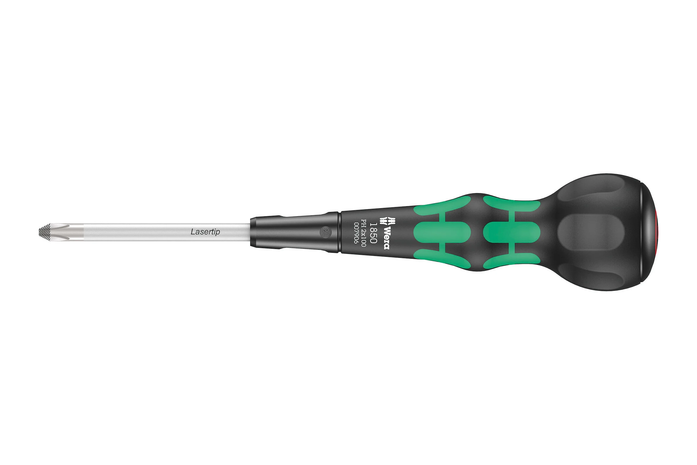 Крестовая отвёртка WERA 1850 PH Kraftform Ball-Grip PH 2 x 100 мм WE-007906