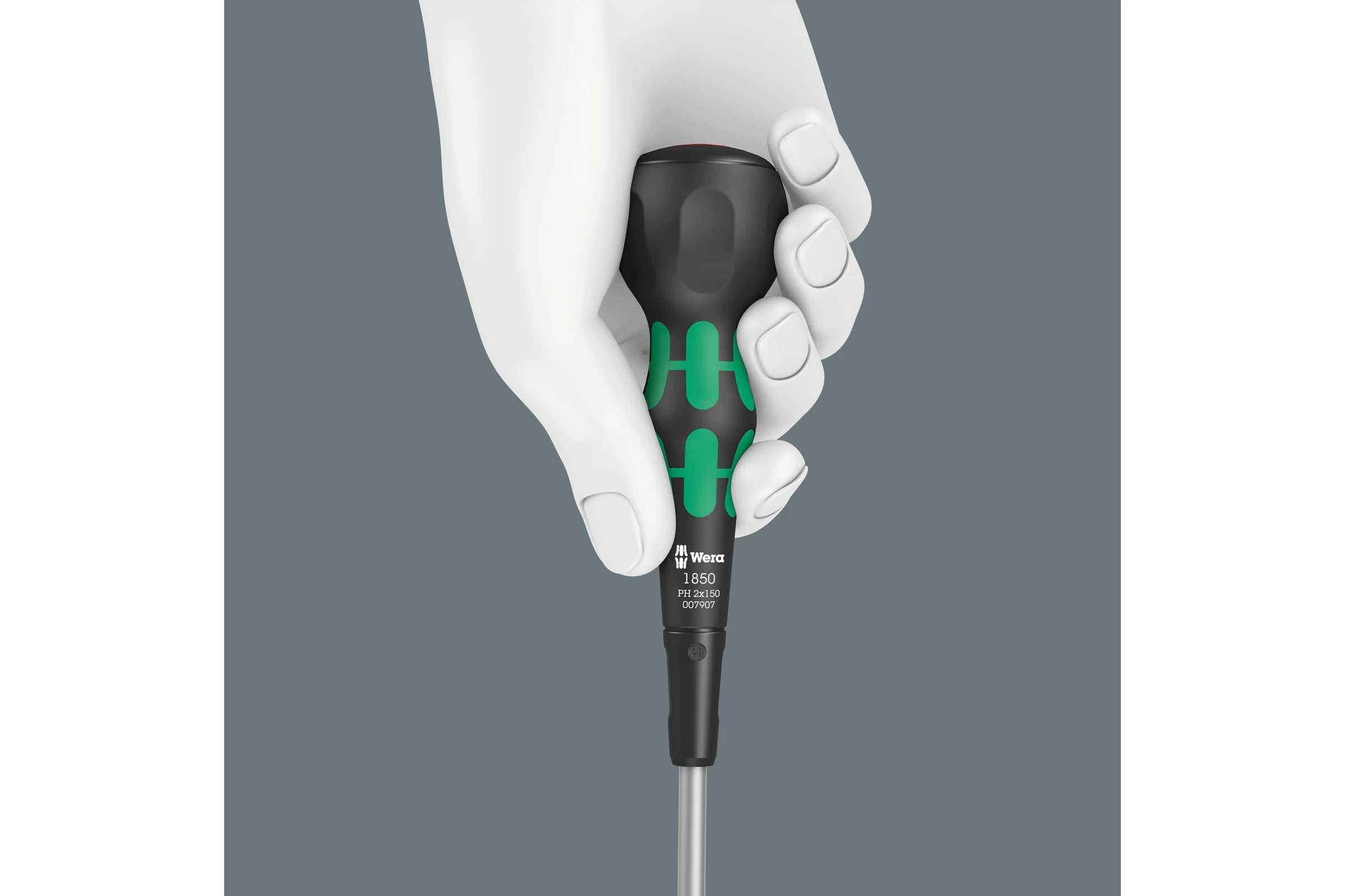 Крестовая отвёртка WERA 1850 PH Kraftform Ball-Grip PH 2 x 100 мм WE-007906