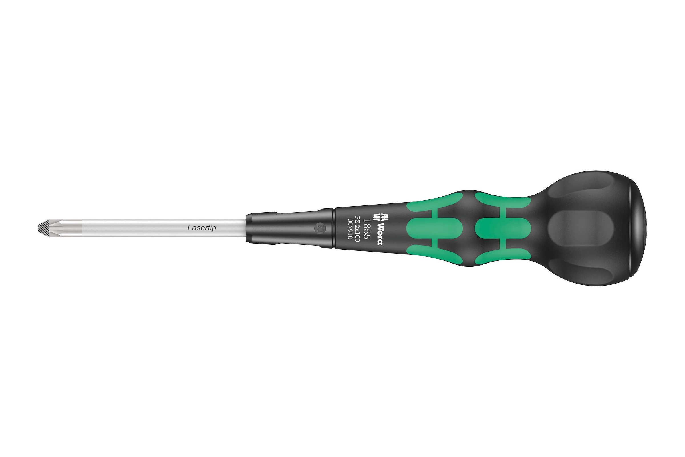 Крестовая отвёртка WERA 1855 PZ Kraftform Ball-Grip PZ 2 x 100 мм WE-007910