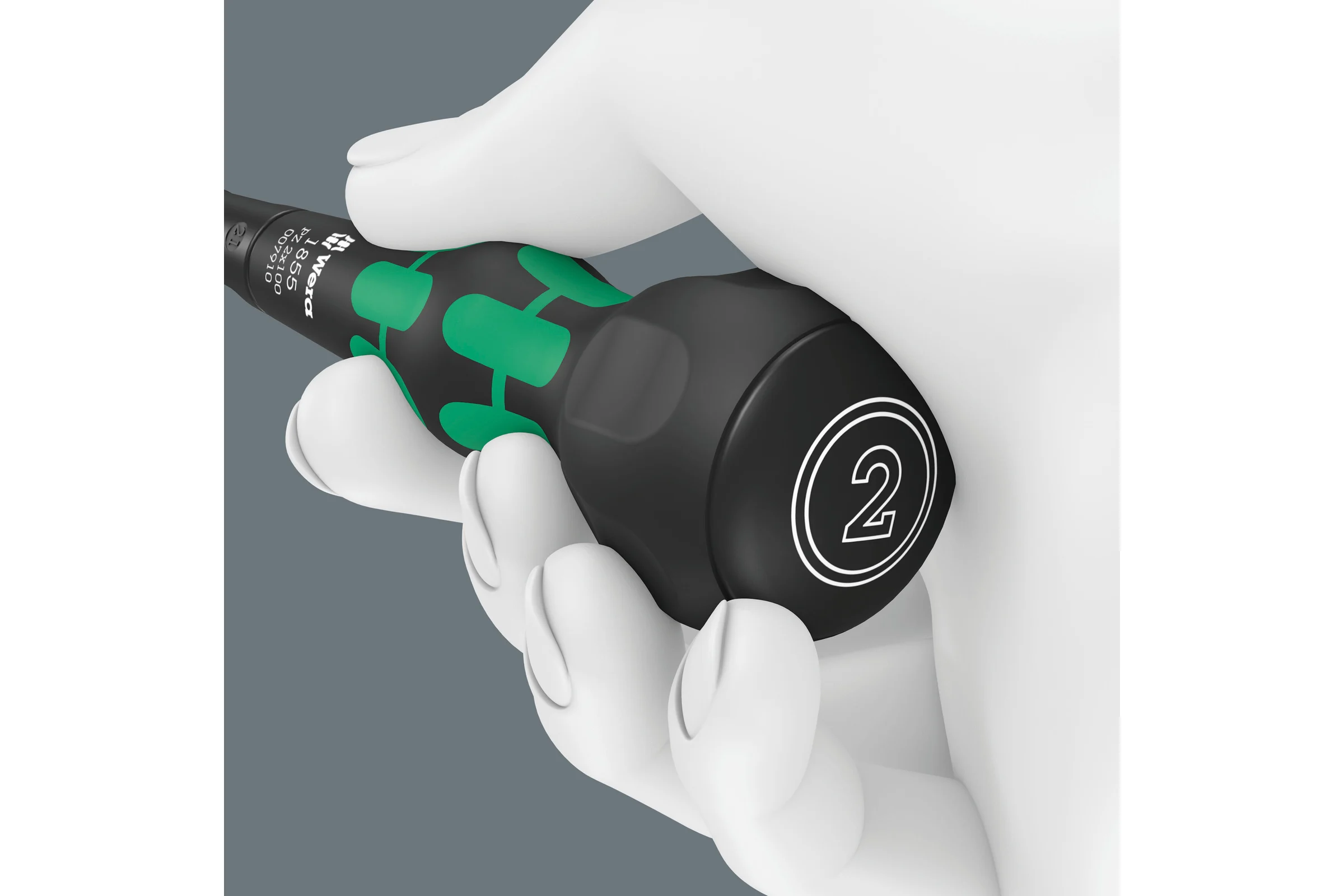 Крестовая отвёртка WERA 1855 PZ Kraftform Ball-Grip PZ 2 x 100 мм WE-007910