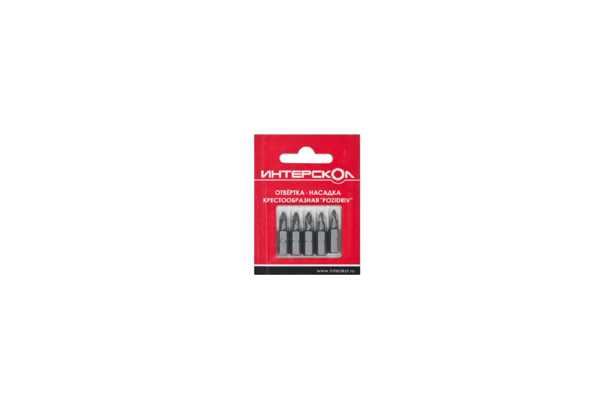 Набор бит крестообразных "Pozidriv" (PZ1; PZ2; PZ3; 25 мм; 6 шт.) Интерскол 2040402501230