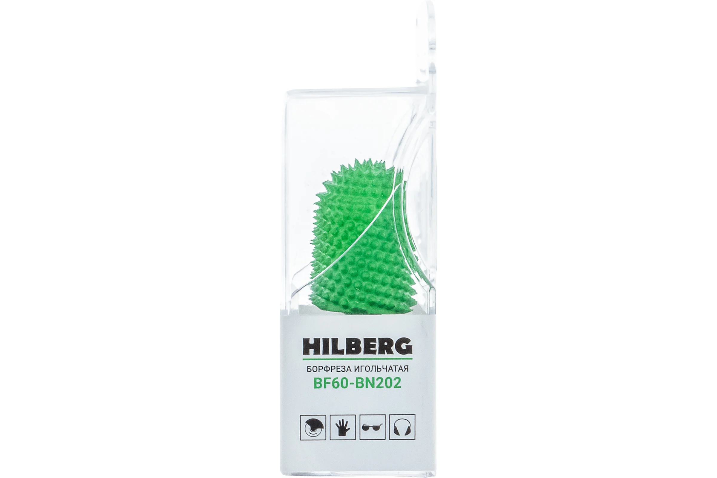 Борфреза игольчатая Hilberg хв-к 6мм, тип Закругленный цилиндр 22.2*32мм, L=60мм, BF60-BN202
