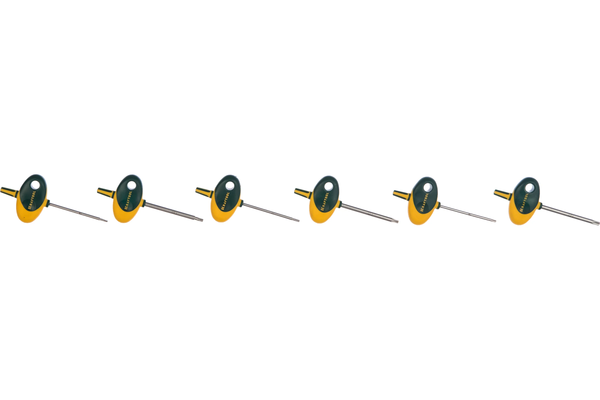 Набор ключей мини TORX EXPERT для точных работ Т6 - Т20 KRAFTOOL 27440-H6