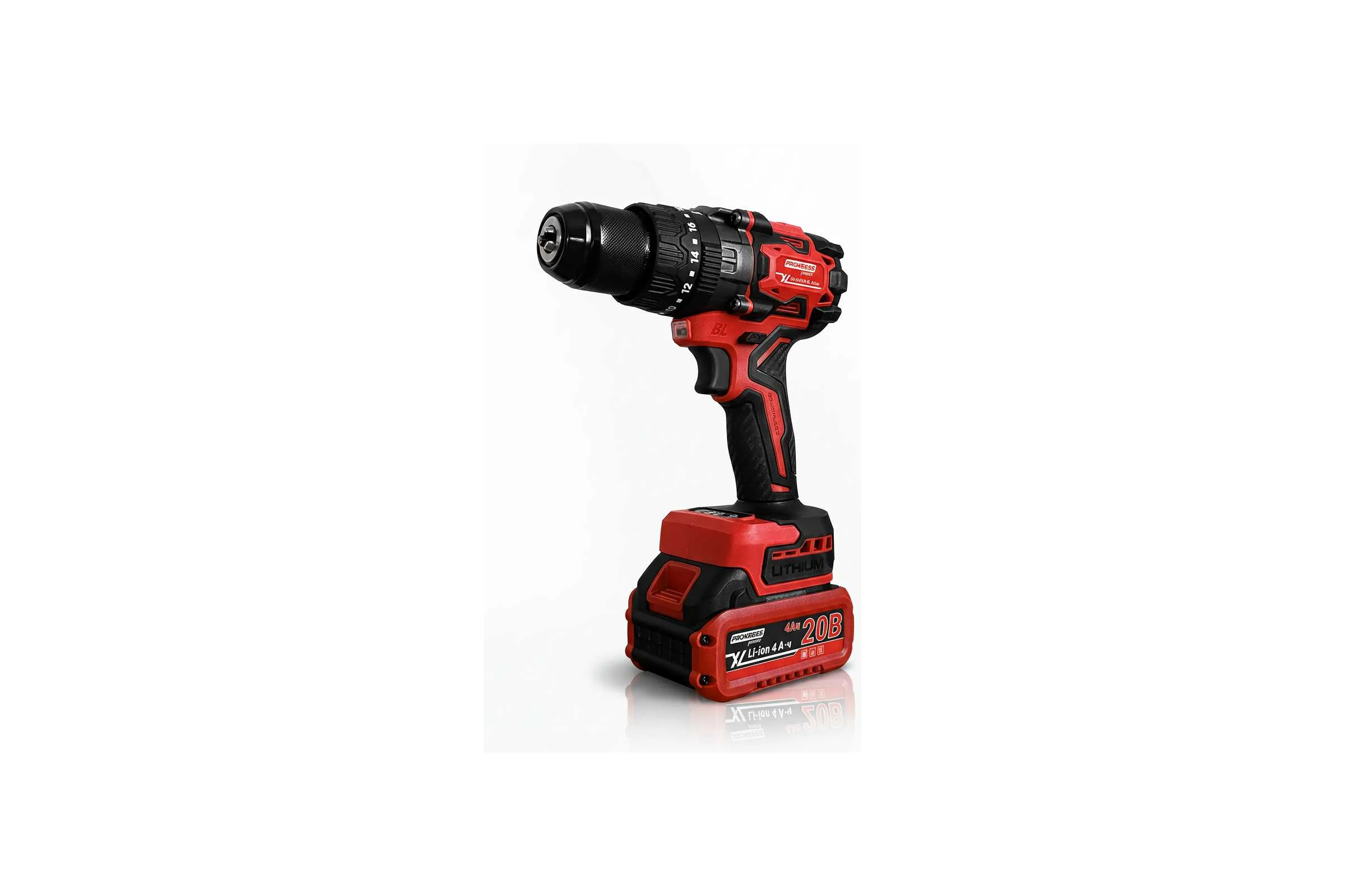 Аккумуляторный дрель-шуруповерт ударный PROKRESSPOWER Li-ion 20V 4,0Ач CD-20/170 BL Xline 170Hm 2 АКБ + ЗУ Prokress power 00-00002381