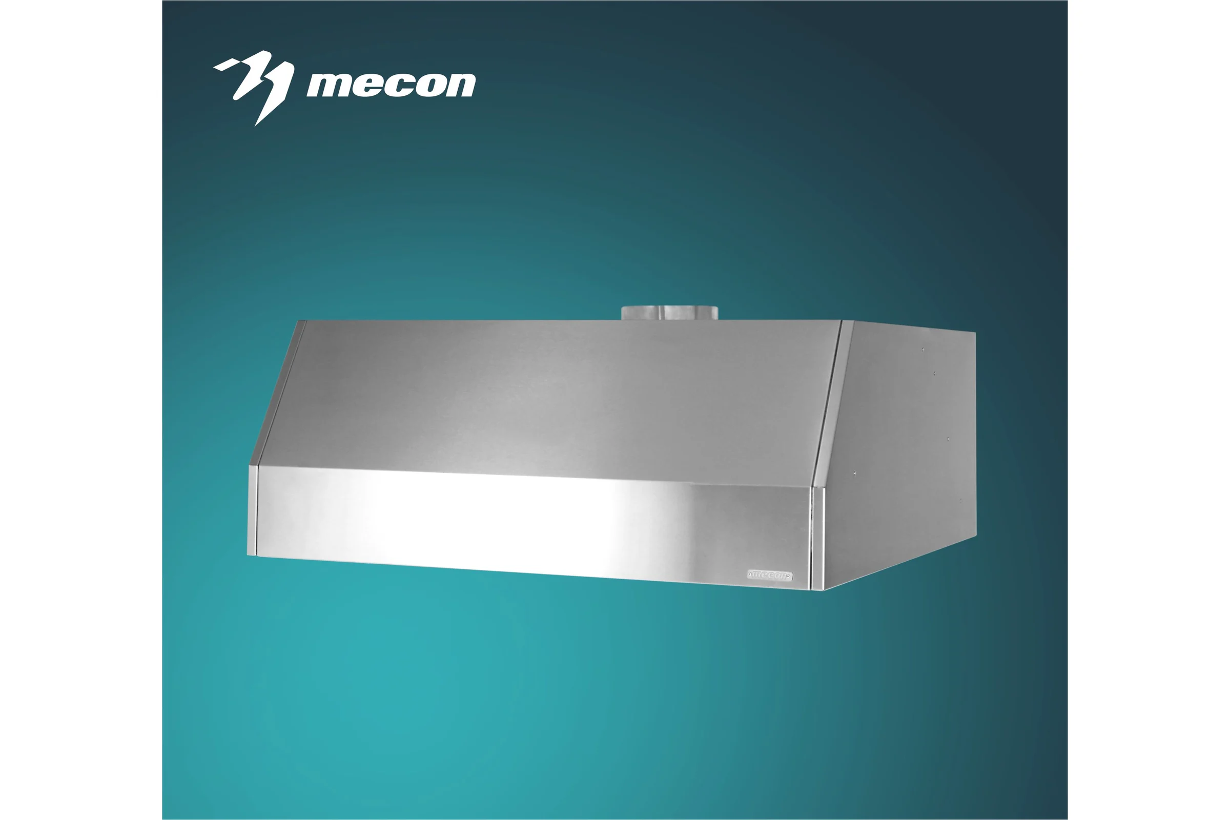 Зонт вытяжной закрытый Mecon ЗВЗн - 1000x1000x400 Norma Inox, пристенный ЗВЗ-NIn10010040-п