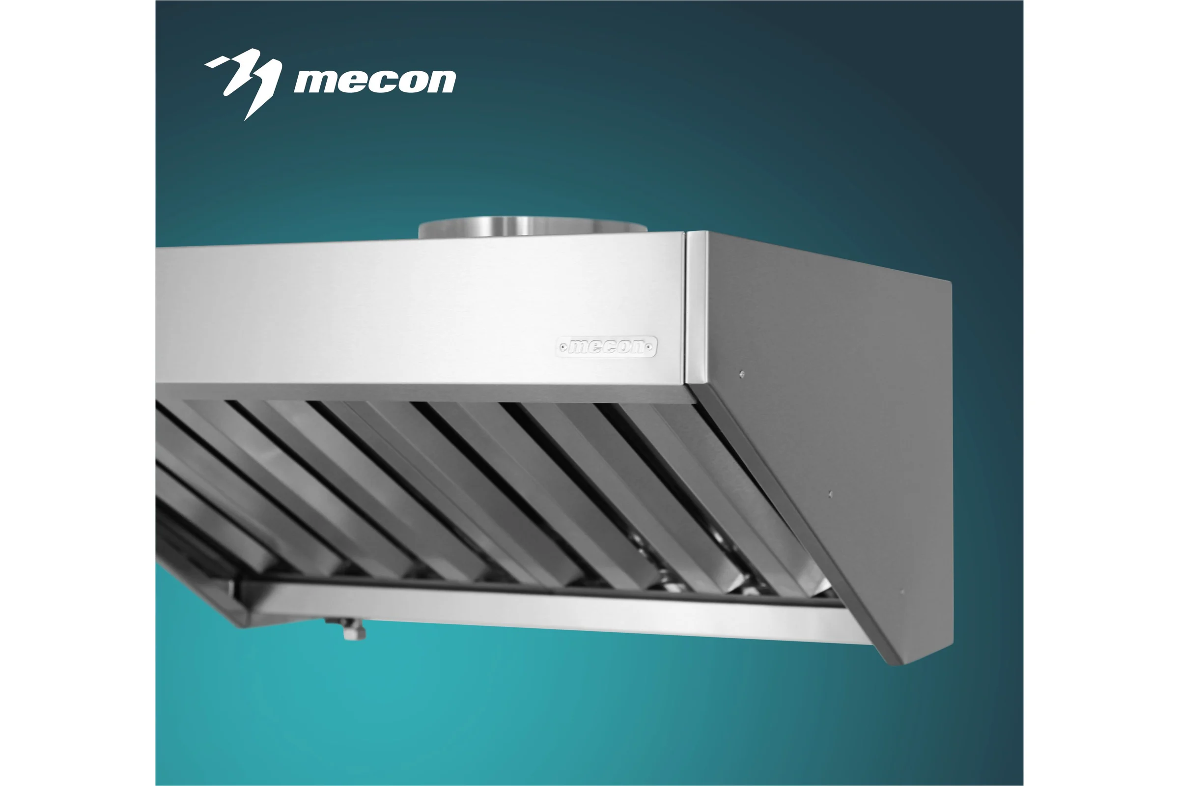 Зонт вытяжной открытый Mecon ЗВОн - 1000x700x400 Norma Inox, пристенный ЗВО-NIn1007040-п
