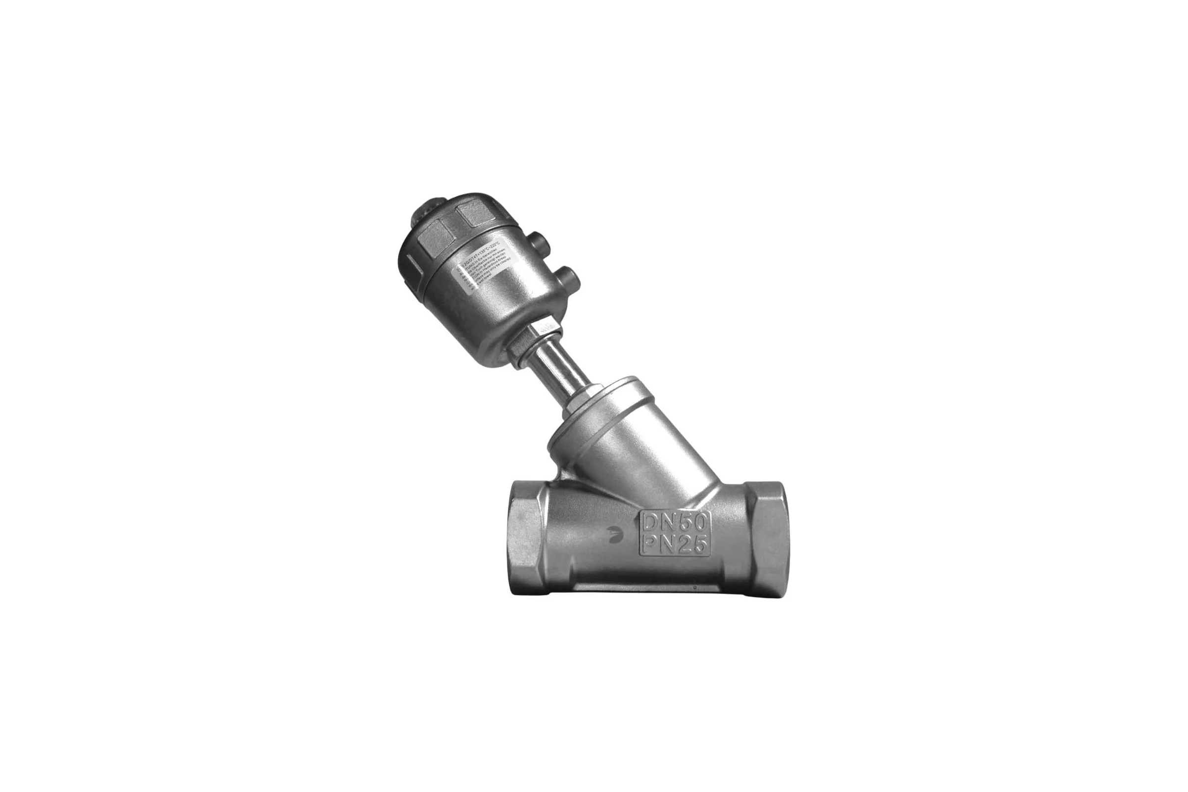 Отсечной пневматический клапан NEWKEY DN50, AISI304 NK-PASf50