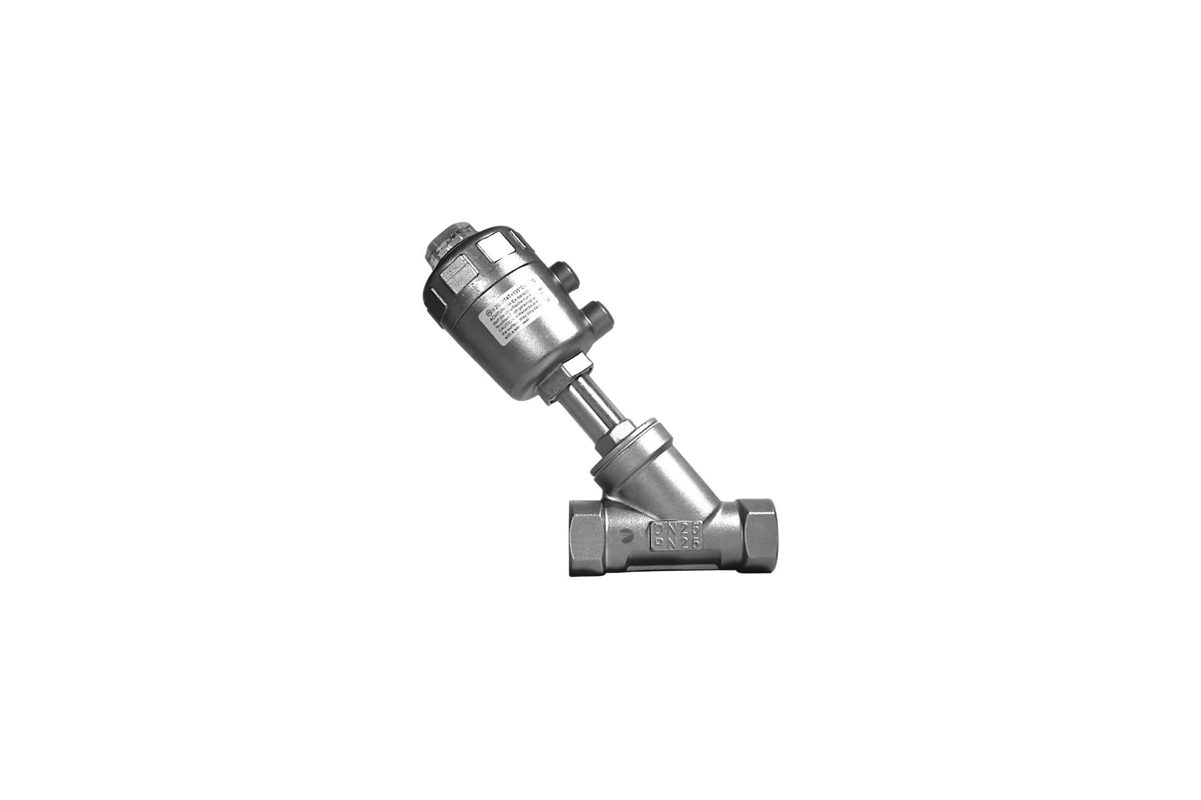 Отсечной пневматический клапан NEWKEY DN25, AISI304 NK-PASf25