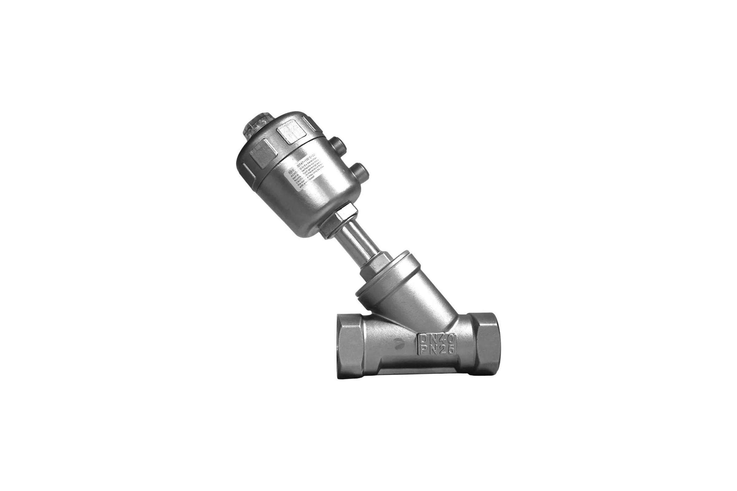 Отсечной пневматический клапан NEWKEY DN40, AISI304 NK-PASf40