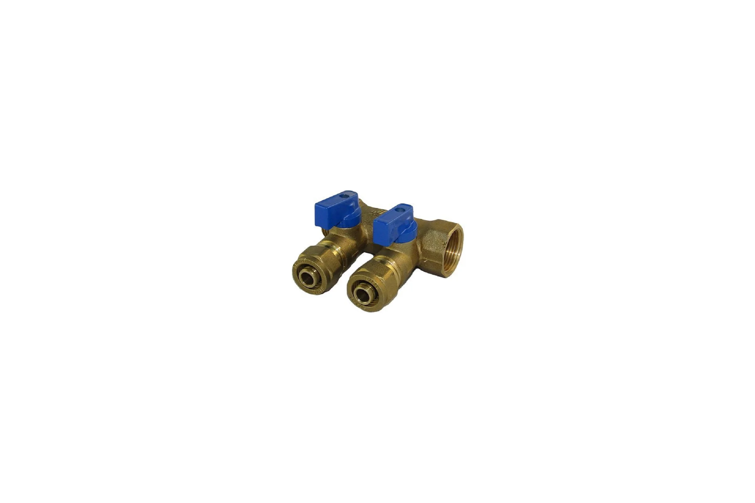 Коллектор с шаровым краном SMT 3/4x16x2 2 выхода 30шт/кор, 1822Н051602BL