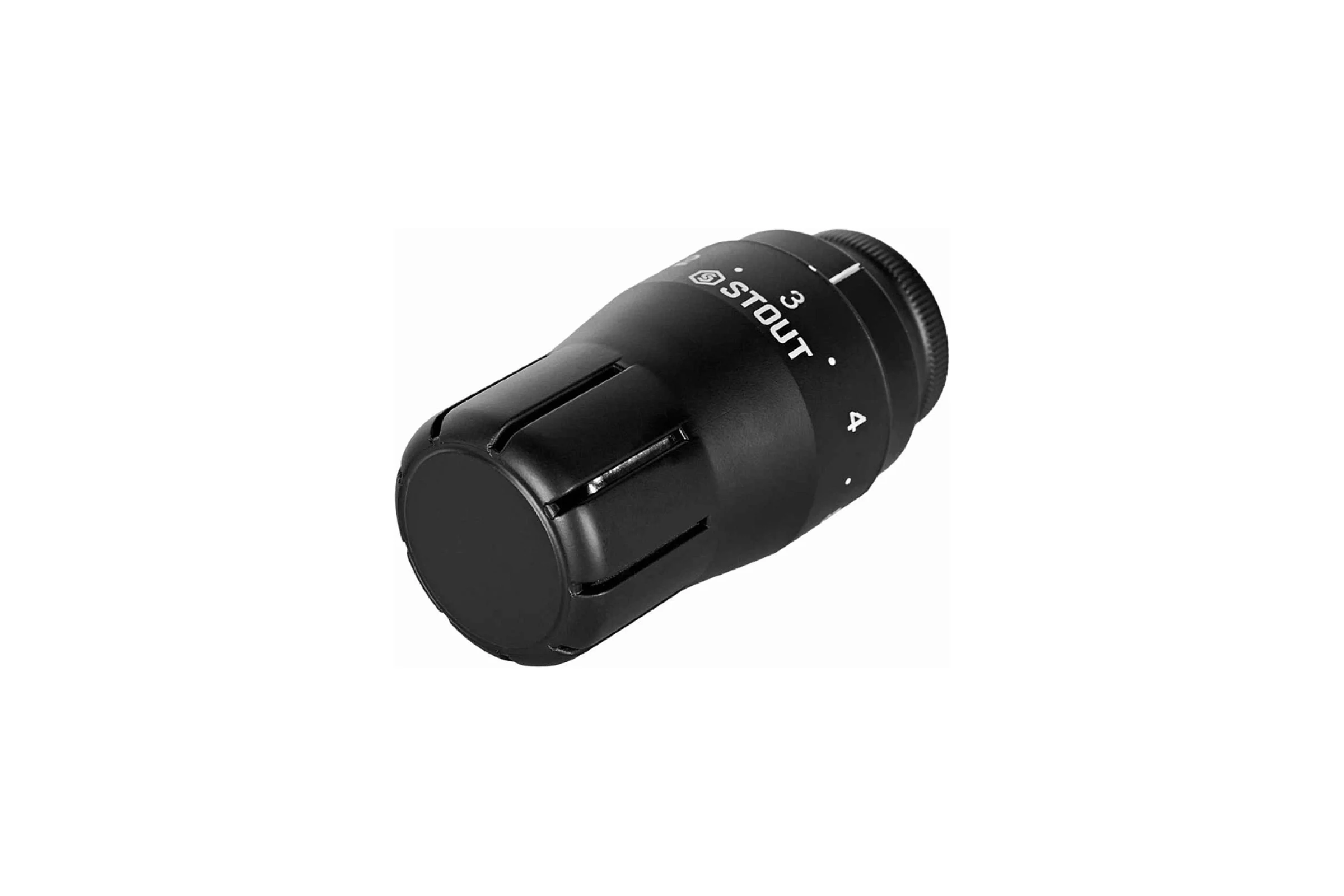 Головка термостатическая STOUT SHTD-0002-003015B Design черная, жидкостная RG00943679DTHT